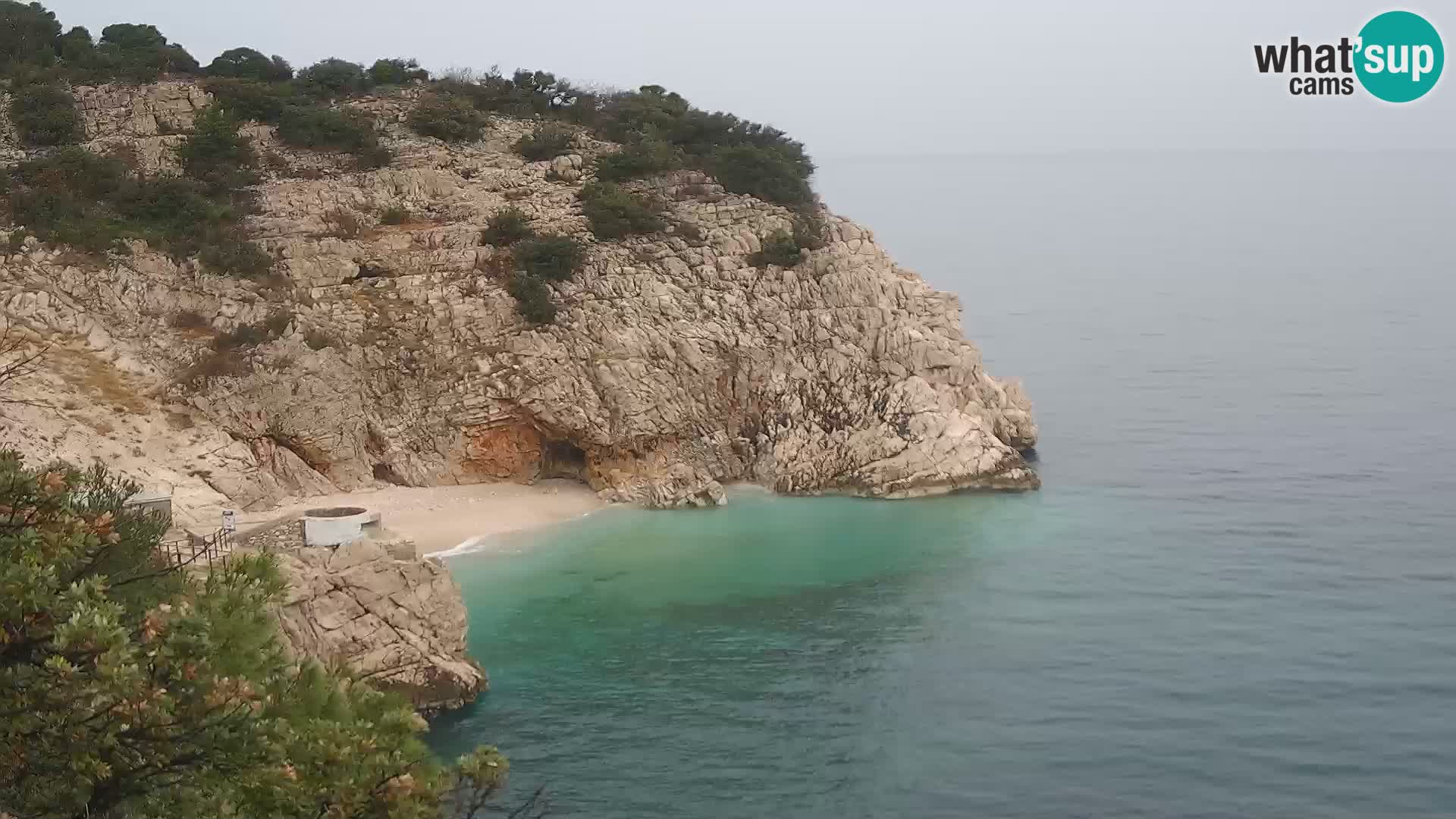 Webcam Brseč beach – Mošćenička Draga – Croatia