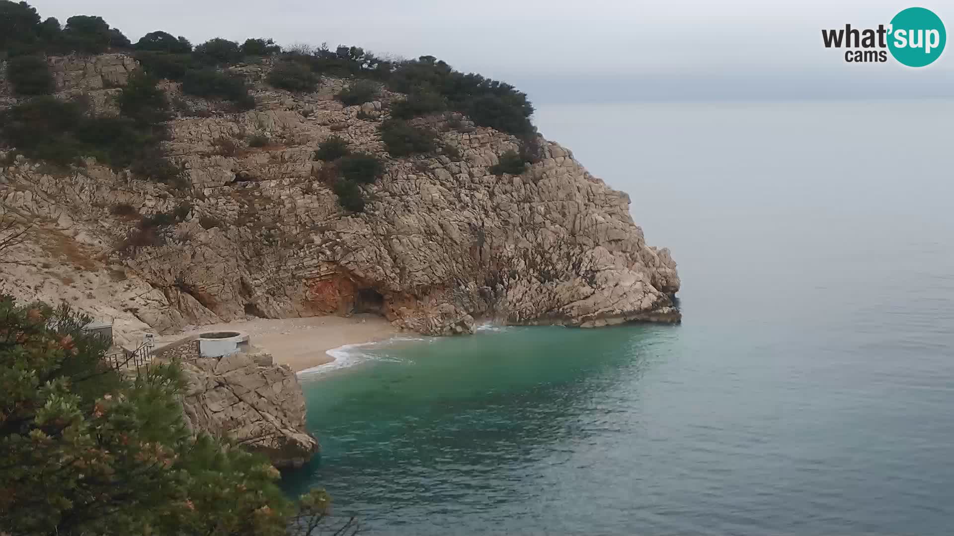 Webcam Brseč beach – Mošćenička Draga – Croatia