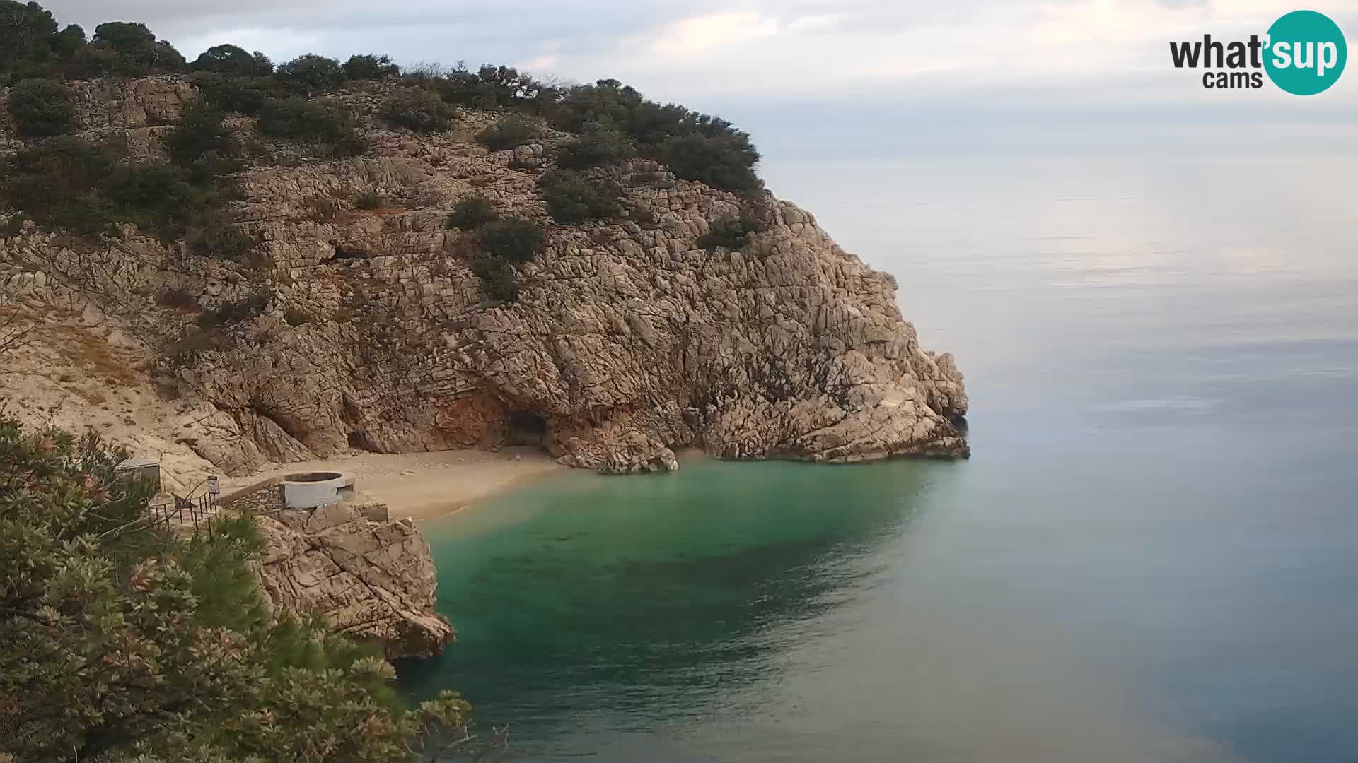 Webcam Bersezio spiaggia – Draga di Moschiena – Croazia