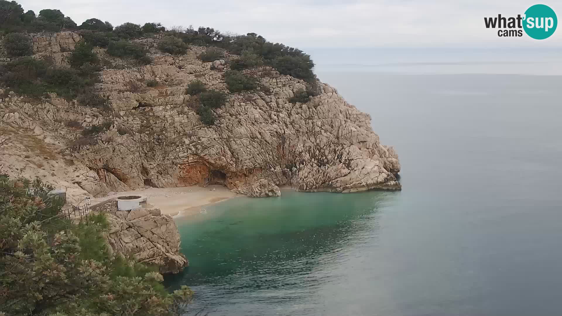 Webcam Brseč Strand – Mošćenička Draga – Kroatien