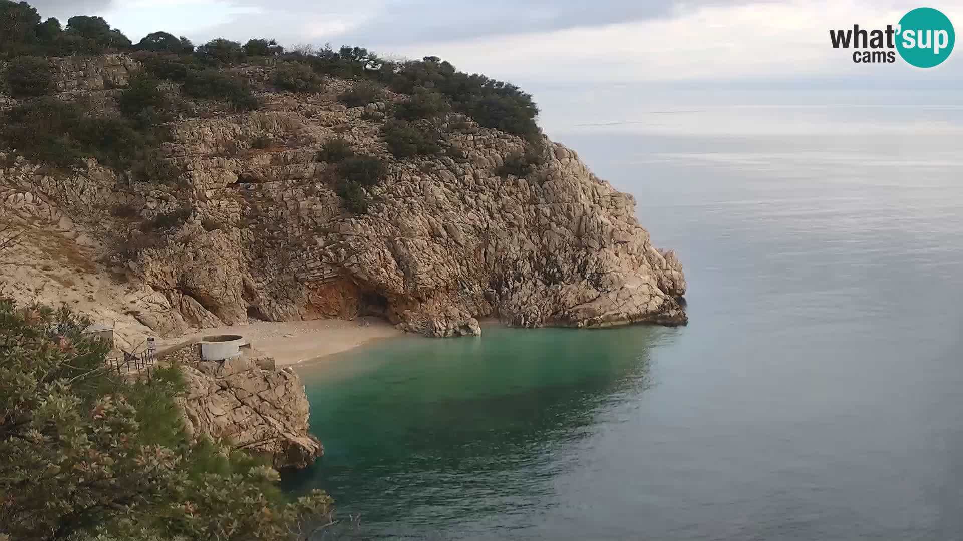Webcam Bersezio spiaggia – Draga di Moschiena – Croazia