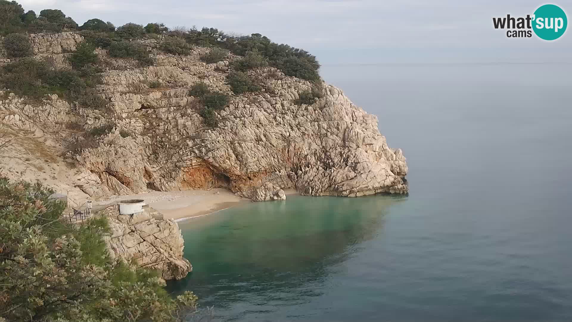 Cámara web de la playa de Brseč en Mošćenička Draga, Croacia