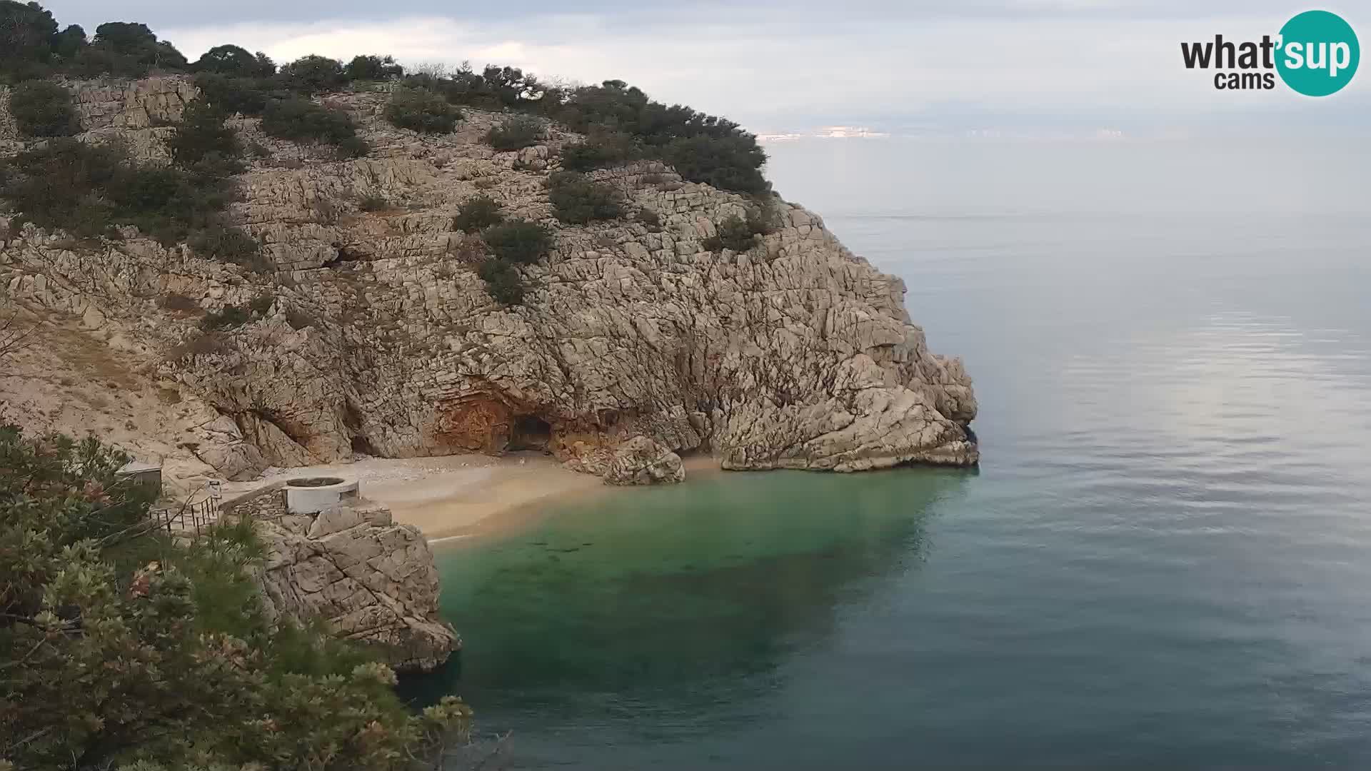 Web kamera plaže Brseč – Mošćenička Draga – Hrvatska