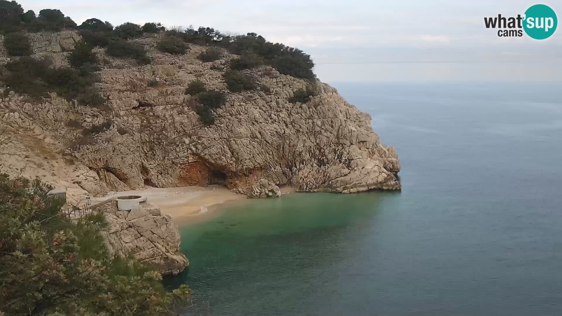 Webcam Bersezio spiaggia – Draga di Moschiena – Croazia