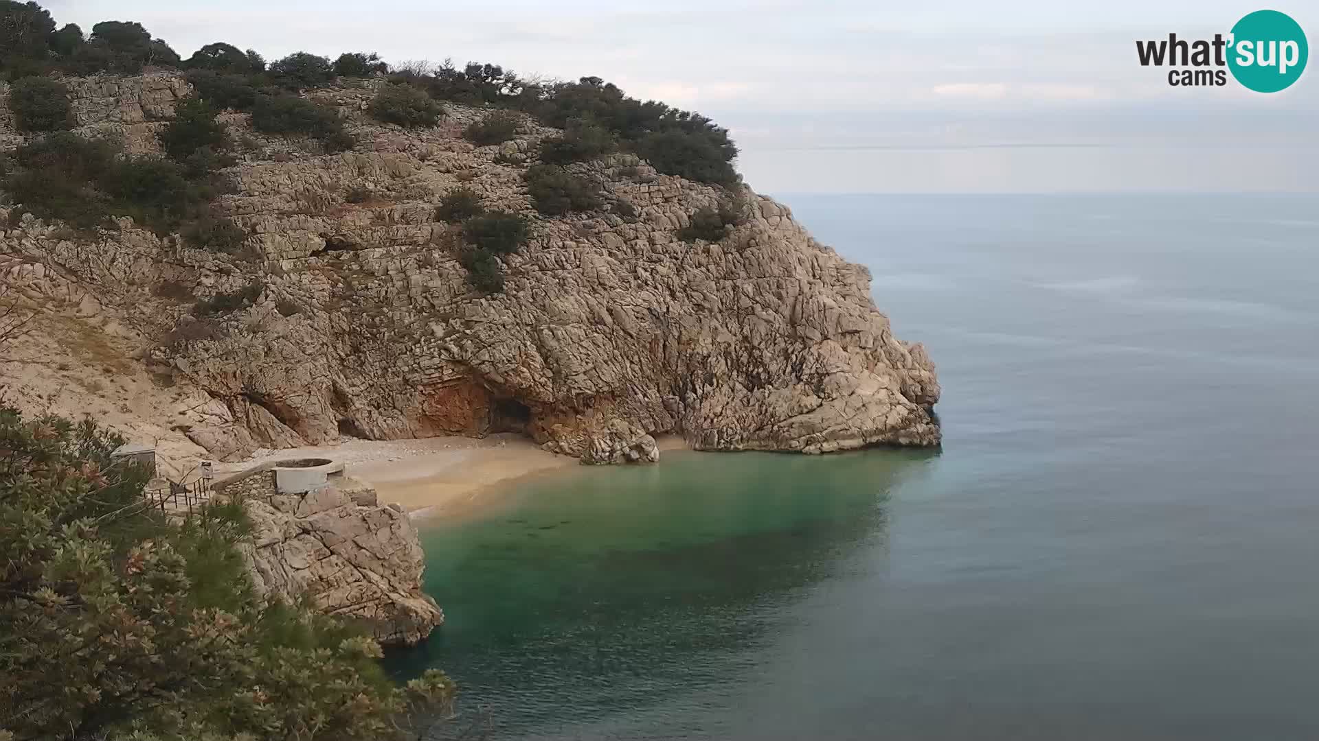 Webcam Bersezio spiaggia – Draga di Moschiena – Croazia