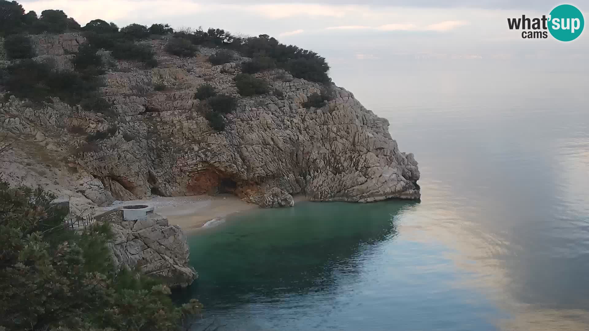 Cámara web de la playa de Brseč en Mošćenička Draga, Croacia