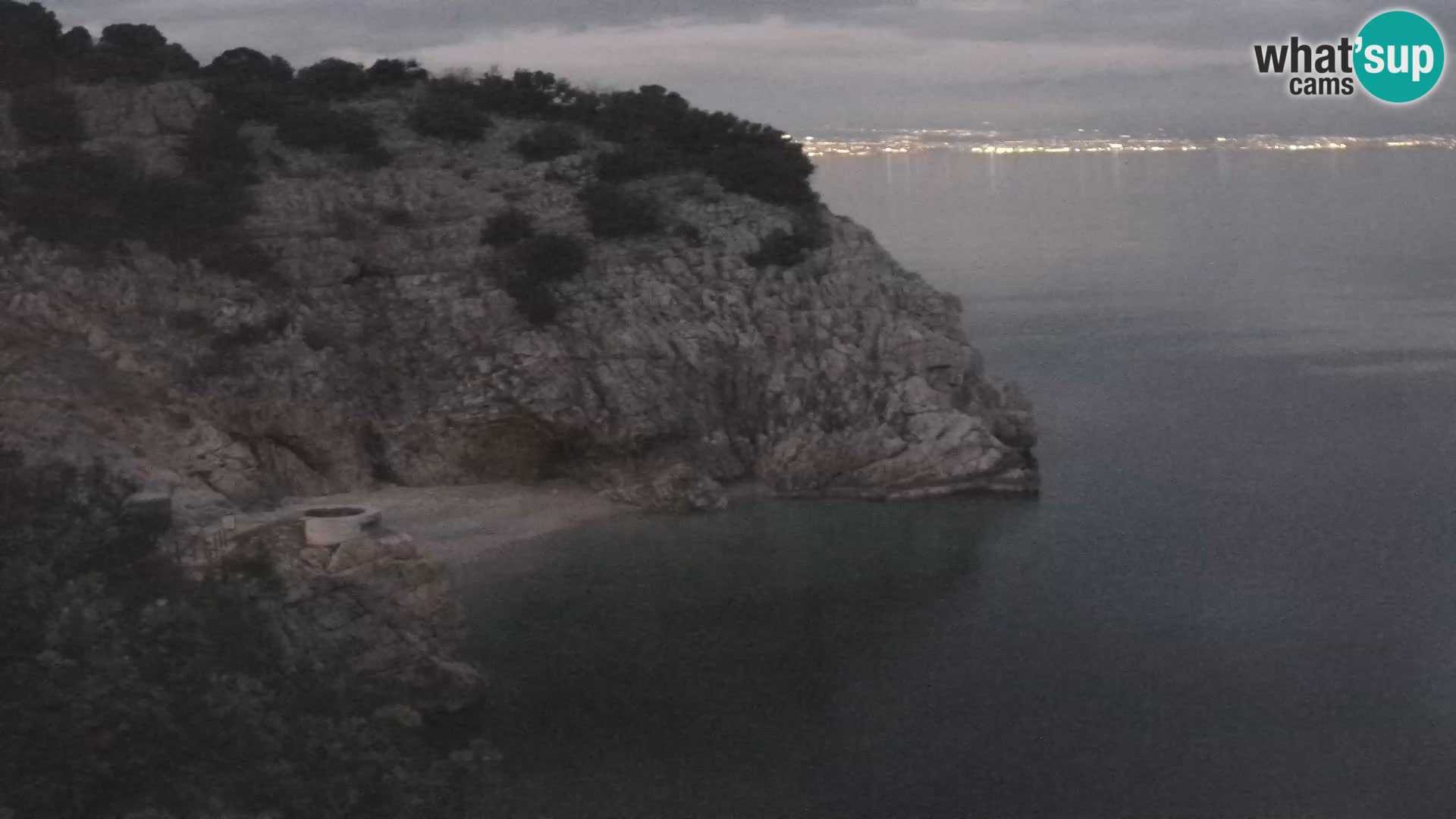 Spletna kamera Brseč plaža – Mošćenička Draga – Hrvaška