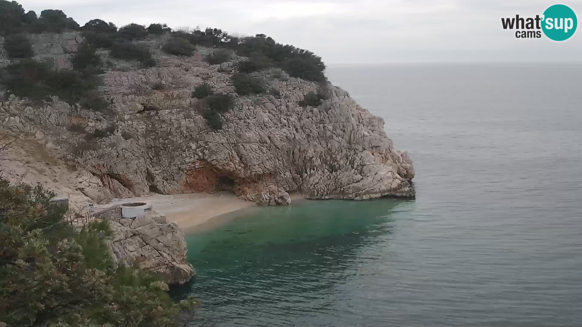Webcam Brseč beach – Mošćenička Draga – Croatia
