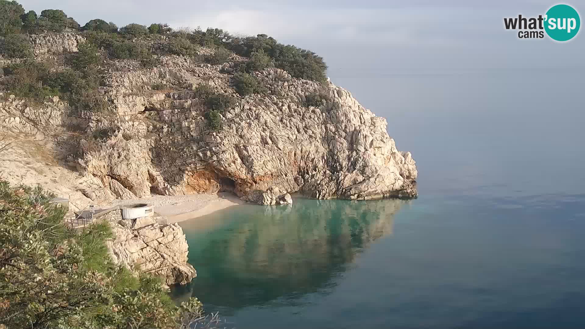 Webcam Bersezio spiaggia – Draga di Moschiena – Croazia