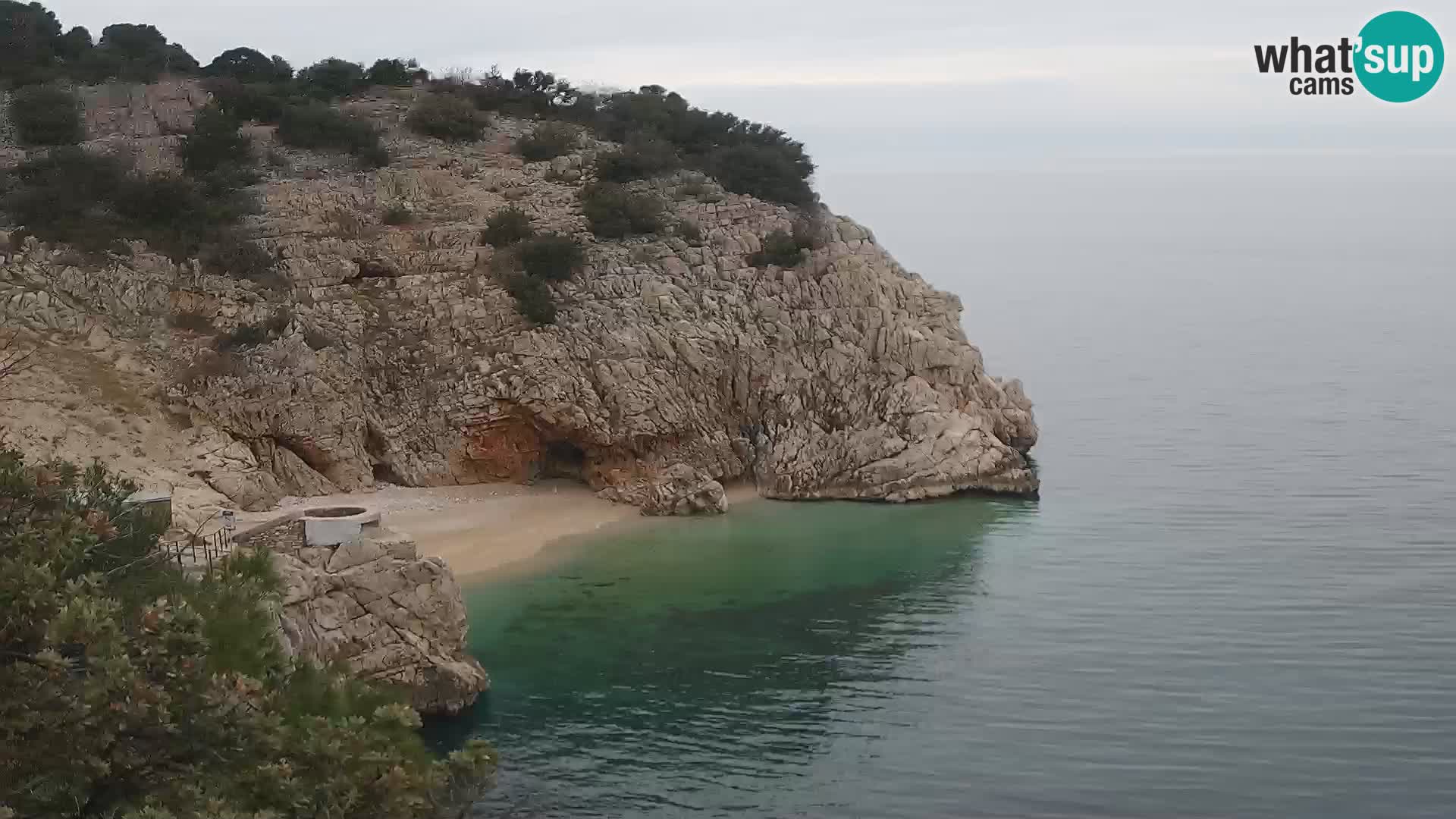 Webcam Brseč beach – Mošćenička Draga – Croatia