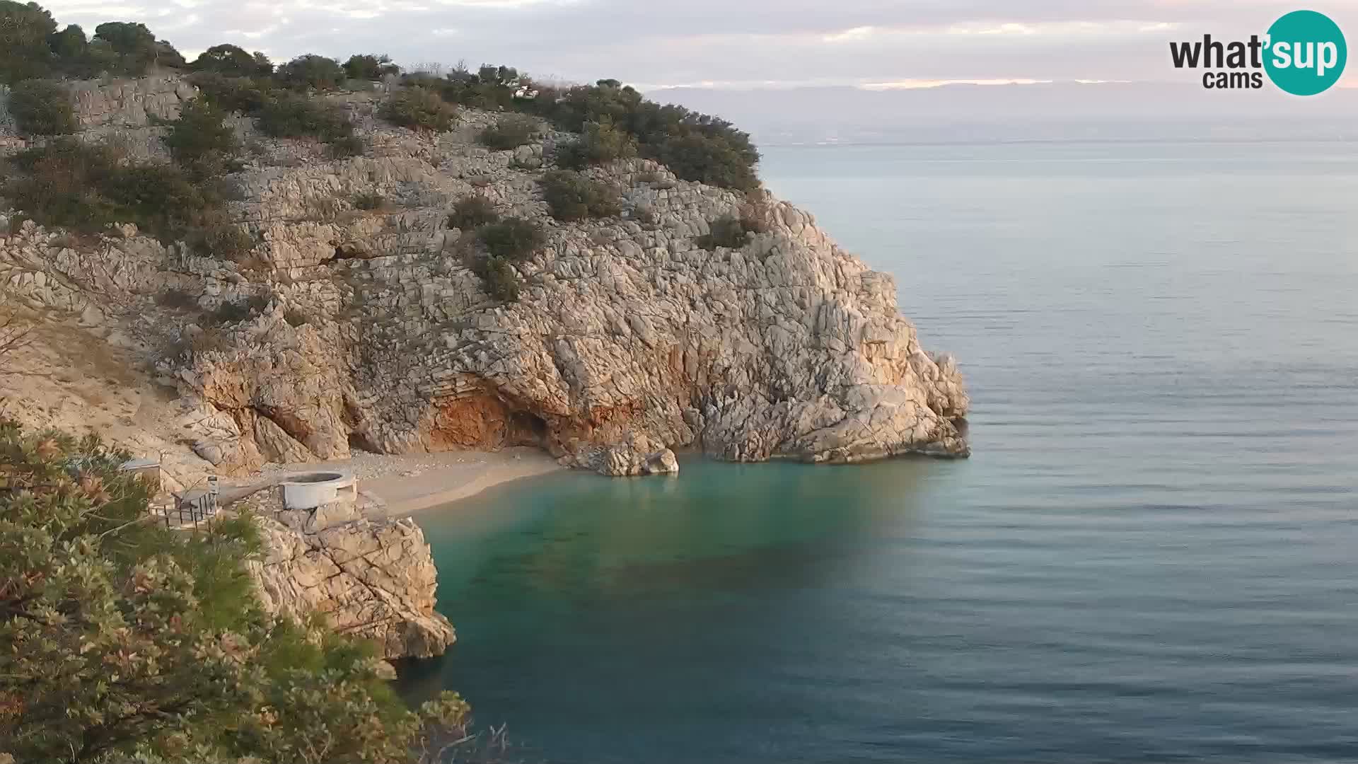 Webcam Bersezio spiaggia – Draga di Moschiena – Croazia