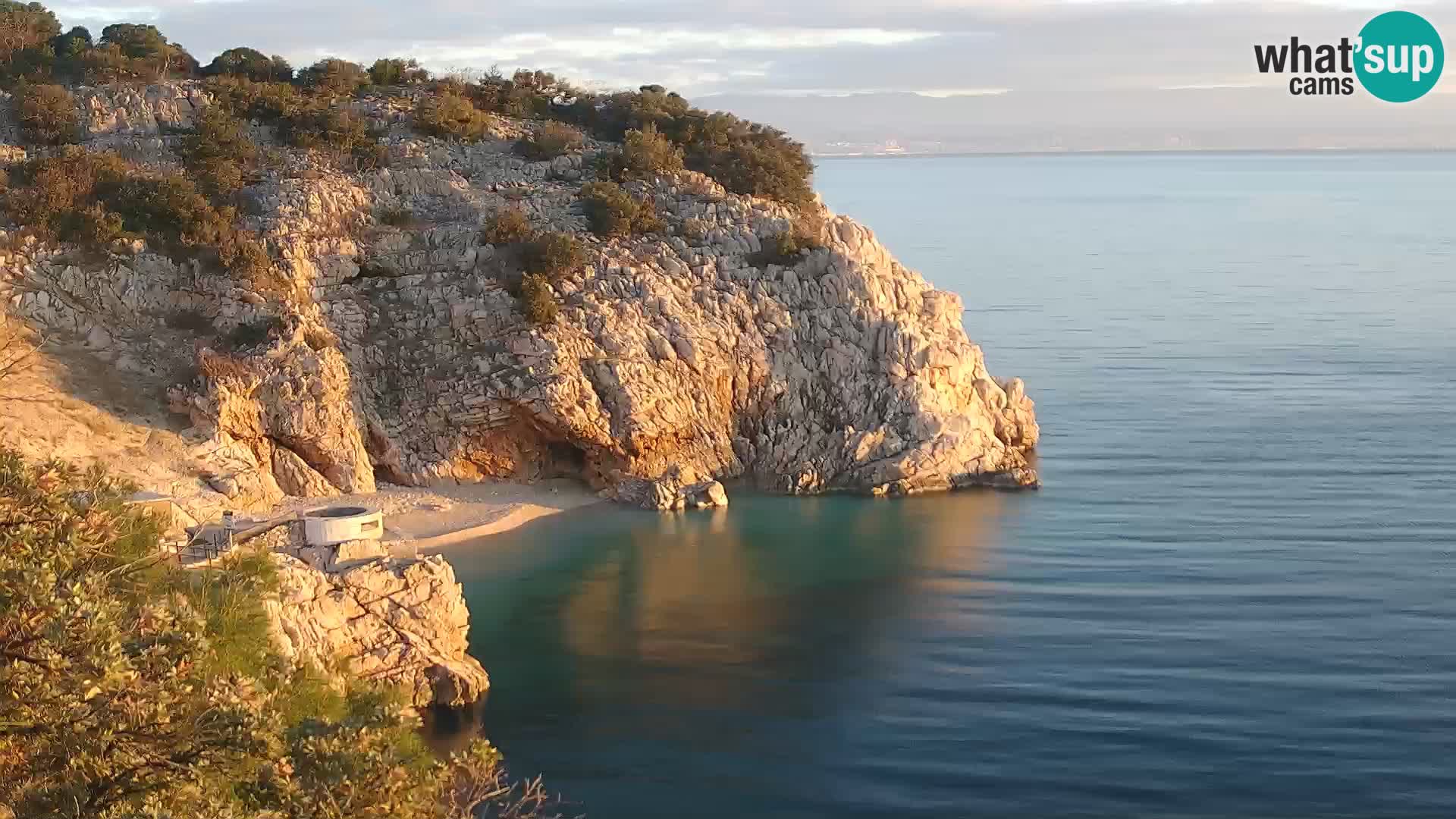 Webcam Brseč beach – Mošćenička Draga – Croatia