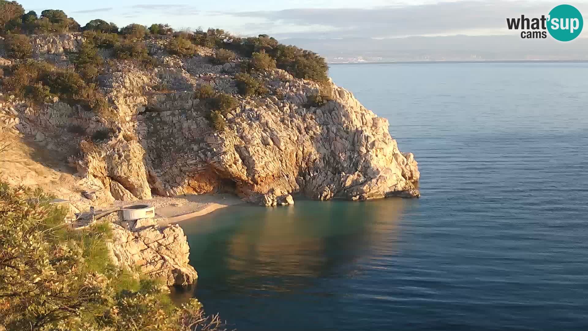 Webcam Bersezio spiaggia – Draga di Moschiena – Croazia