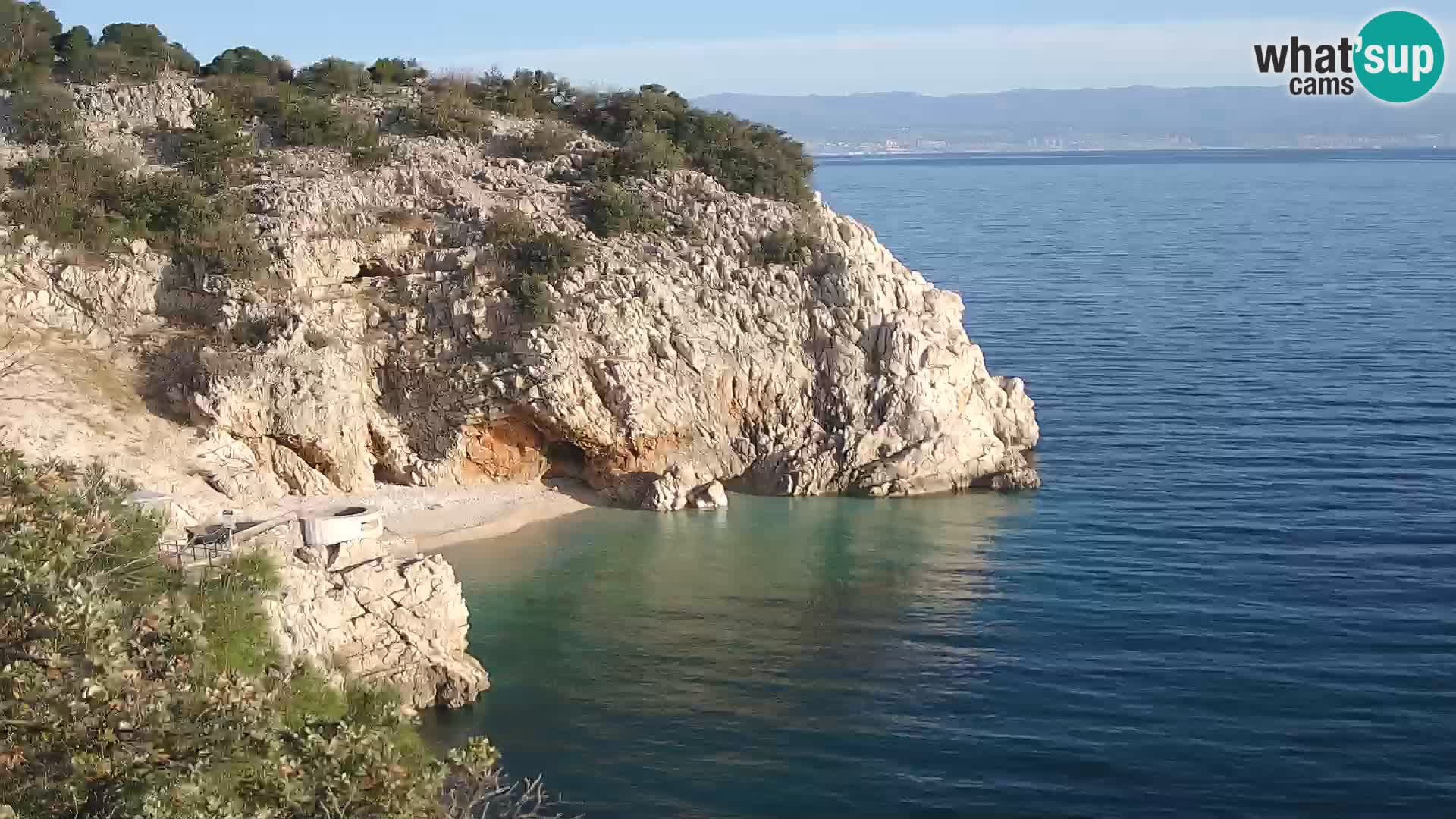 Webcam Bersezio spiaggia – Draga di Moschiena – Croazia