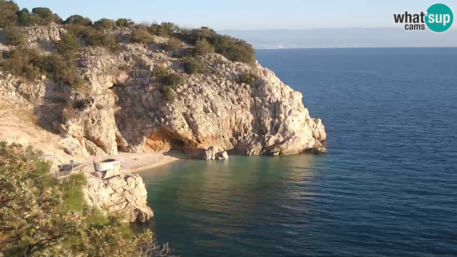 Webcam Brseč Strand – Mošćenička Draga – Kroatien