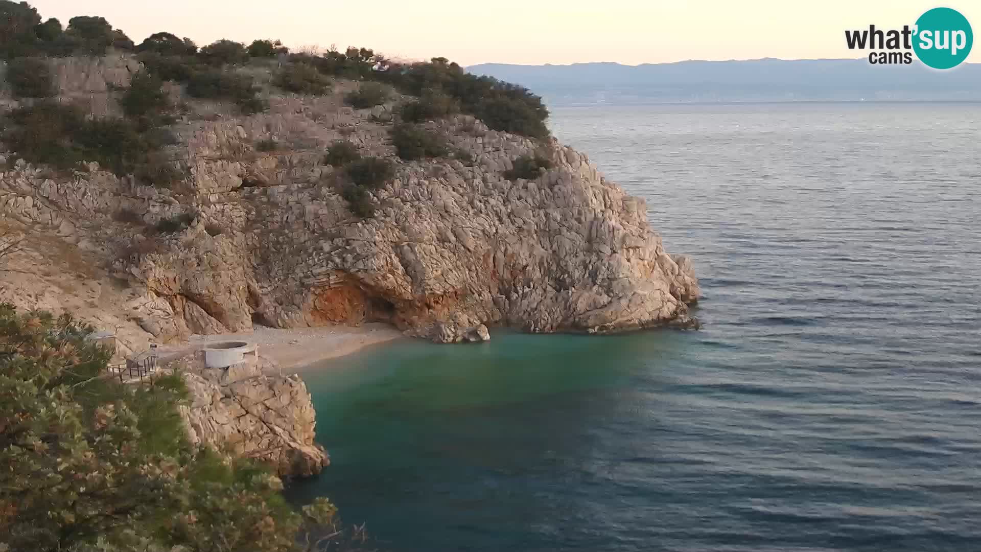 Webcam Brseč Strand – Mošćenička Draga – Kroatien