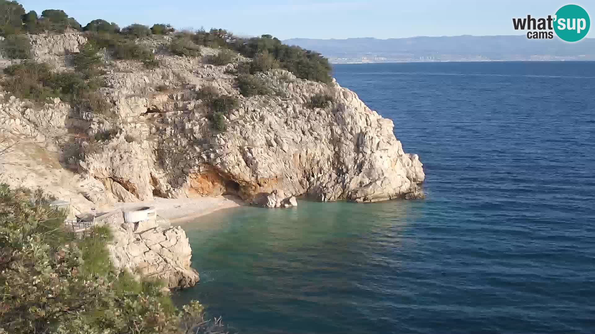 Webcam Brseč beach – Mošćenička Draga – Croatia