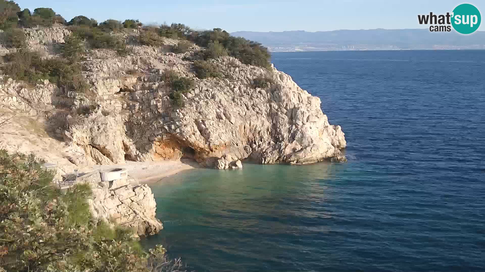 Webcam Brseč beach – Mošćenička Draga – Croatia