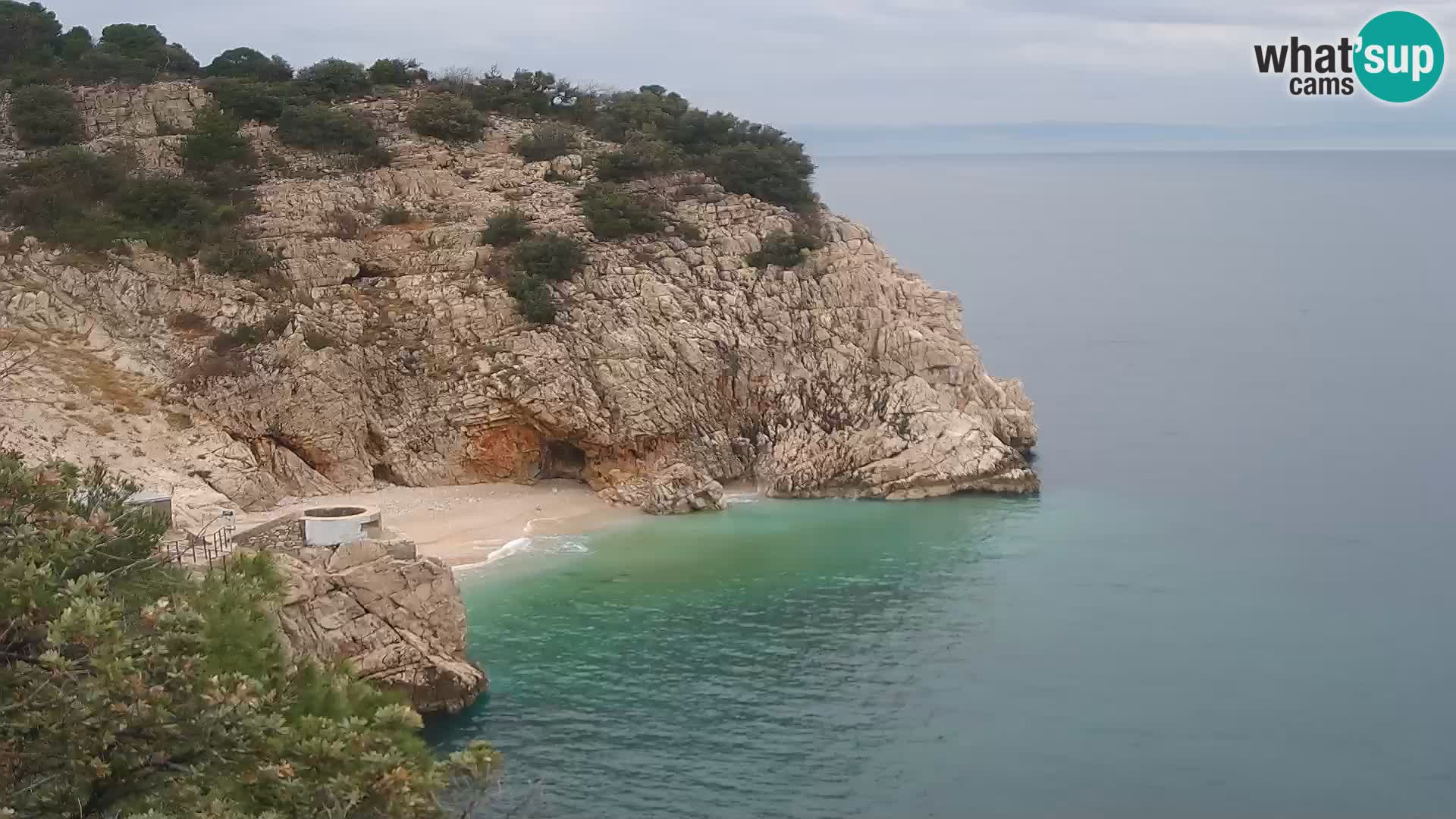 Webcam Bersezio spiaggia – Draga di Moschiena – Croazia