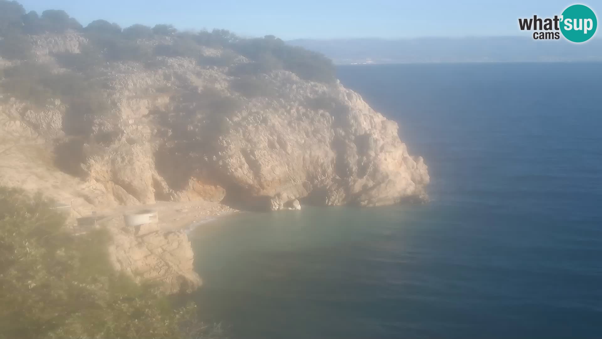 Webcam Brseč beach – Mošćenička Draga – Croatia