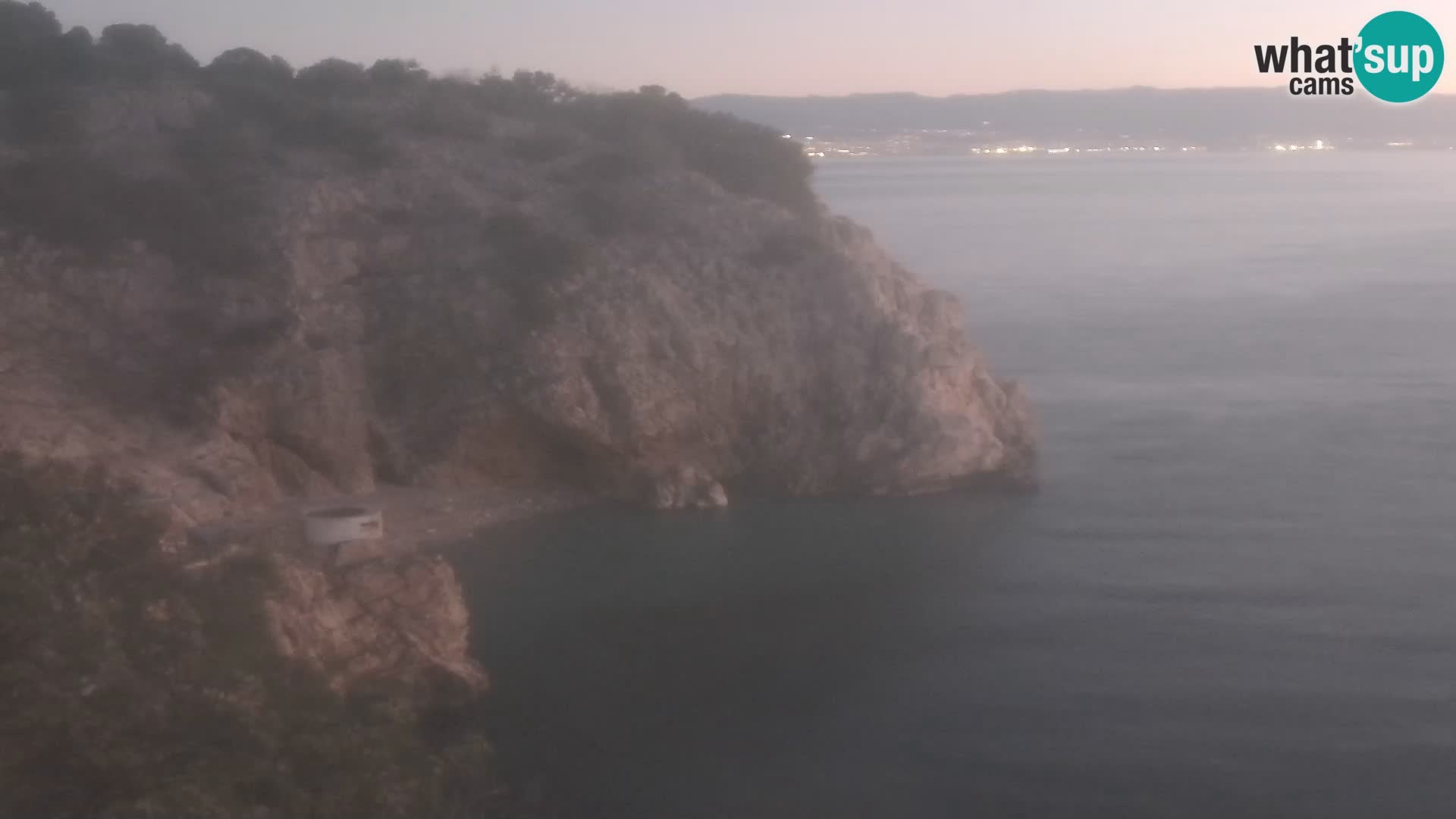 Cámara web de la playa de Brseč en Mošćenička Draga, Croacia
