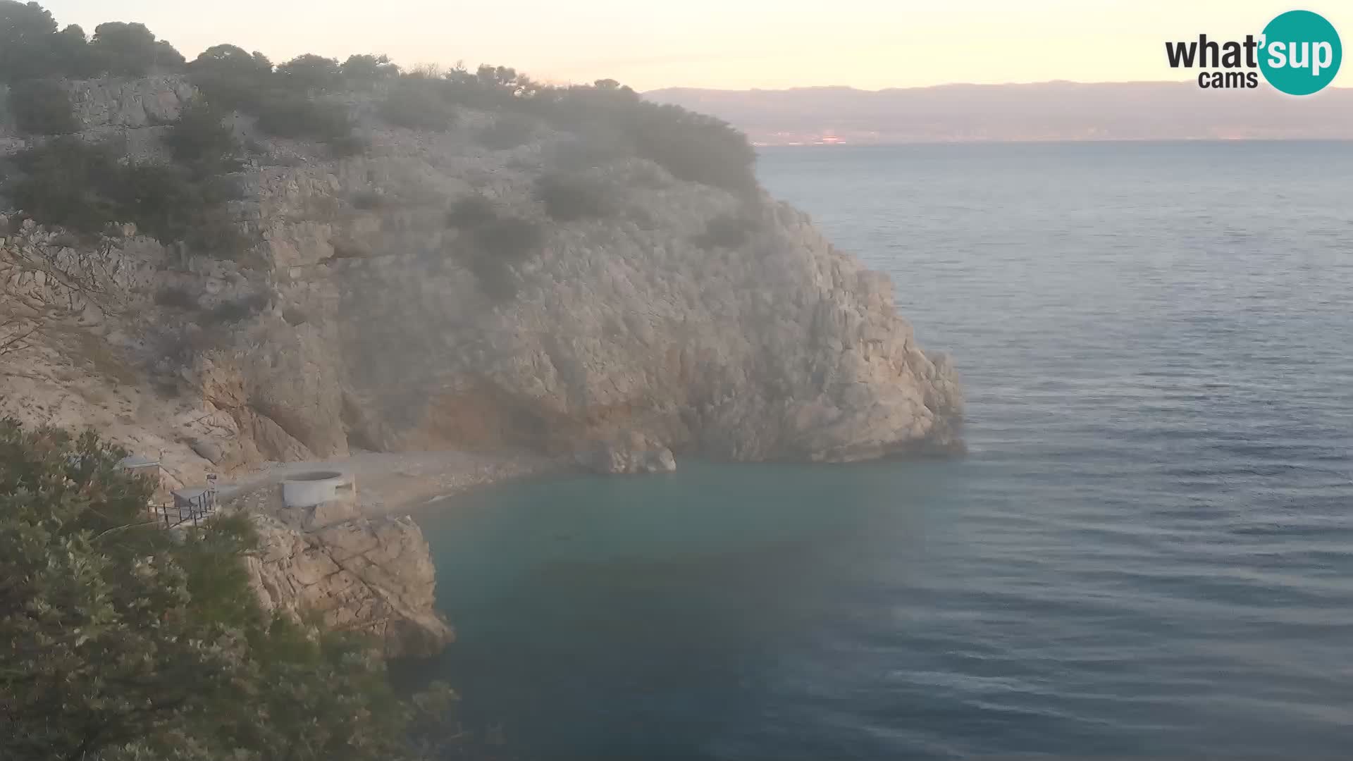 Webcam Brseč beach – Mošćenička Draga – Croatia