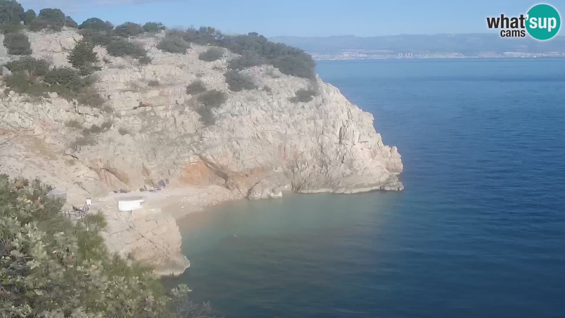 Webcam Brseč beach – Mošćenička Draga – Croatia