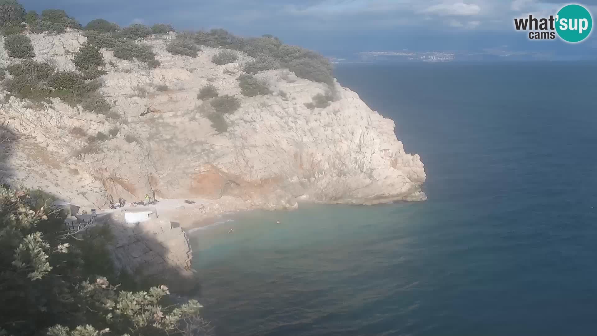 Webcam Bersezio spiaggia – Draga di Moschiena – Croazia