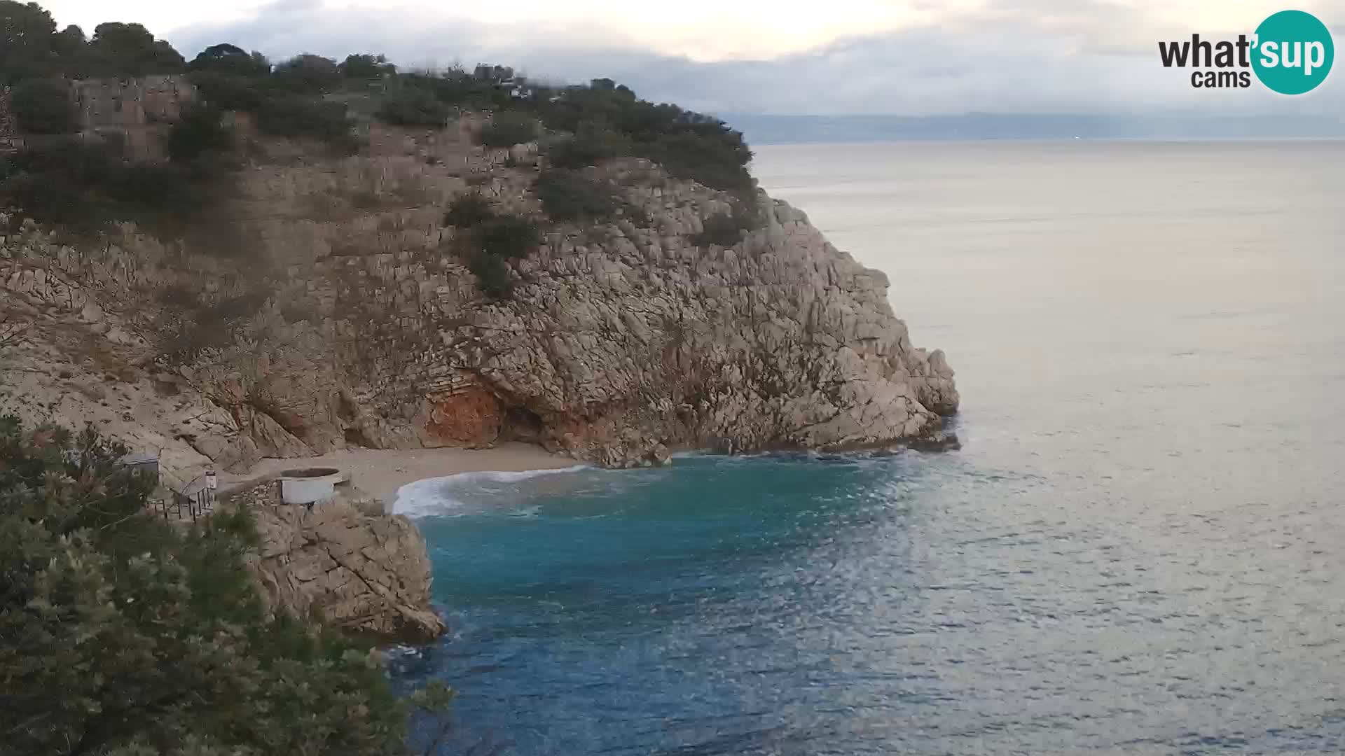 Webcam Bersezio spiaggia – Draga di Moschiena – Croazia