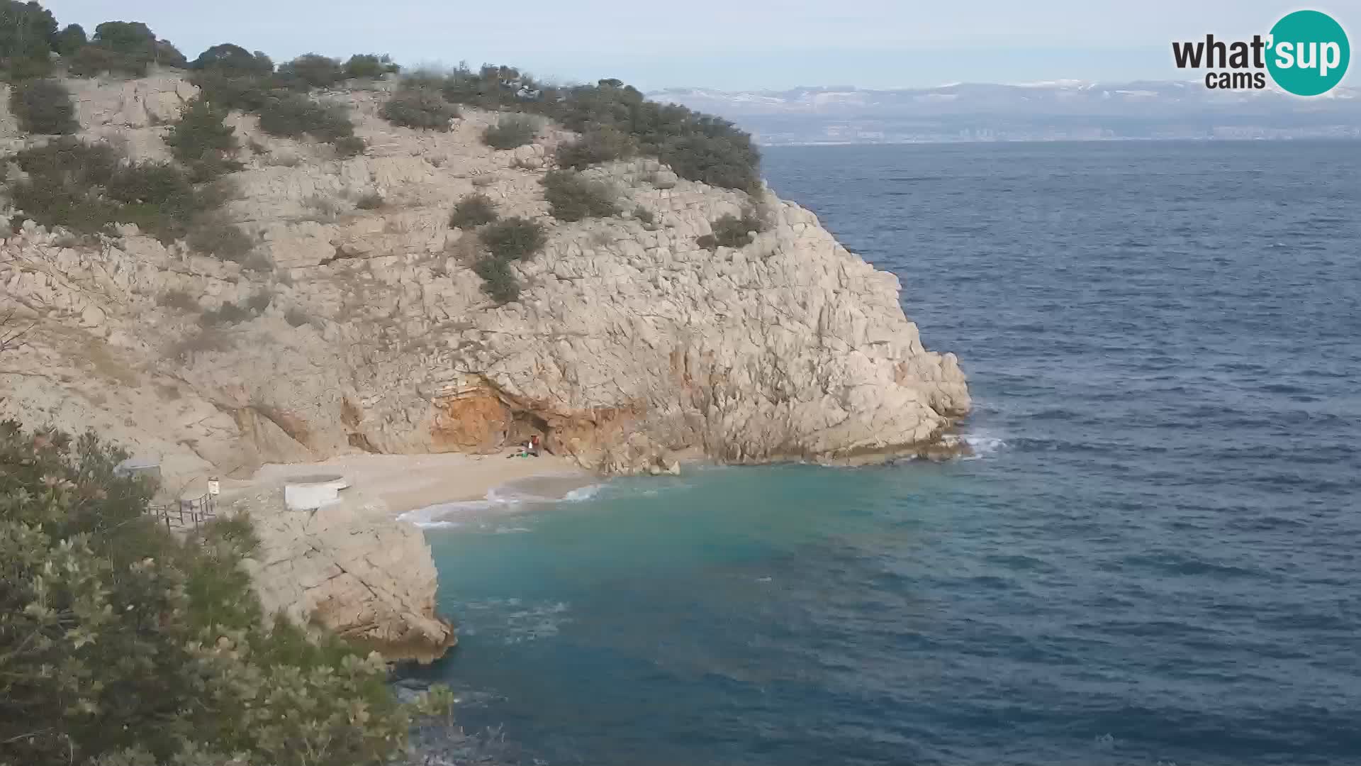 Webcam Brseč Strand – Mošćenička Draga – Kroatien