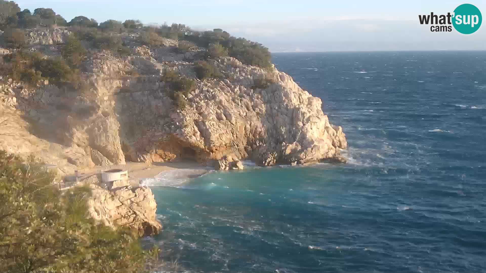 Web kamera plaže Brseč – Mošćenička Draga – Hrvatska