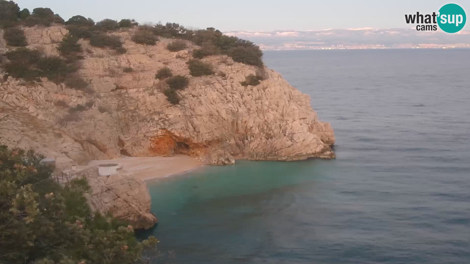 Webcam Bersezio spiaggia – Draga di Moschiena – Croazia