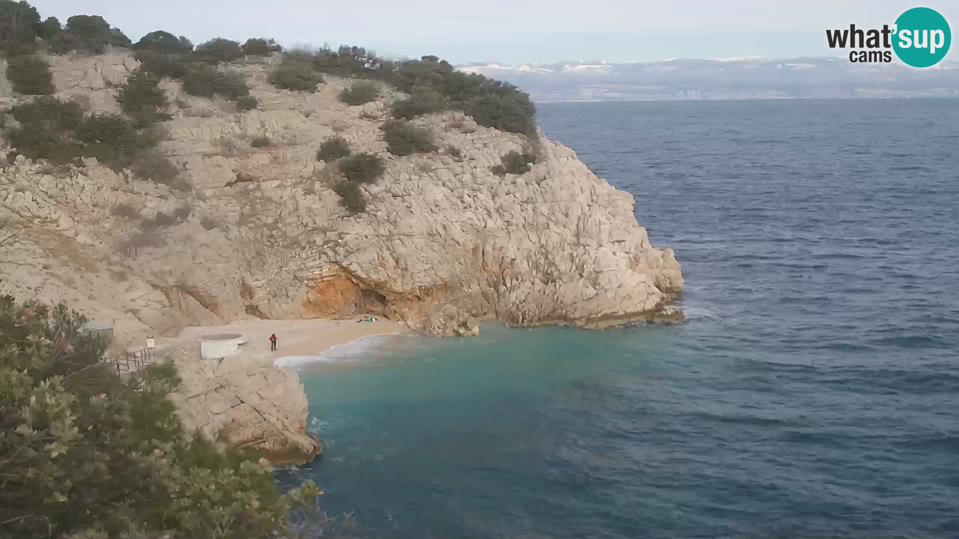 Webcam Bersezio spiaggia – Draga di Moschiena – Croazia