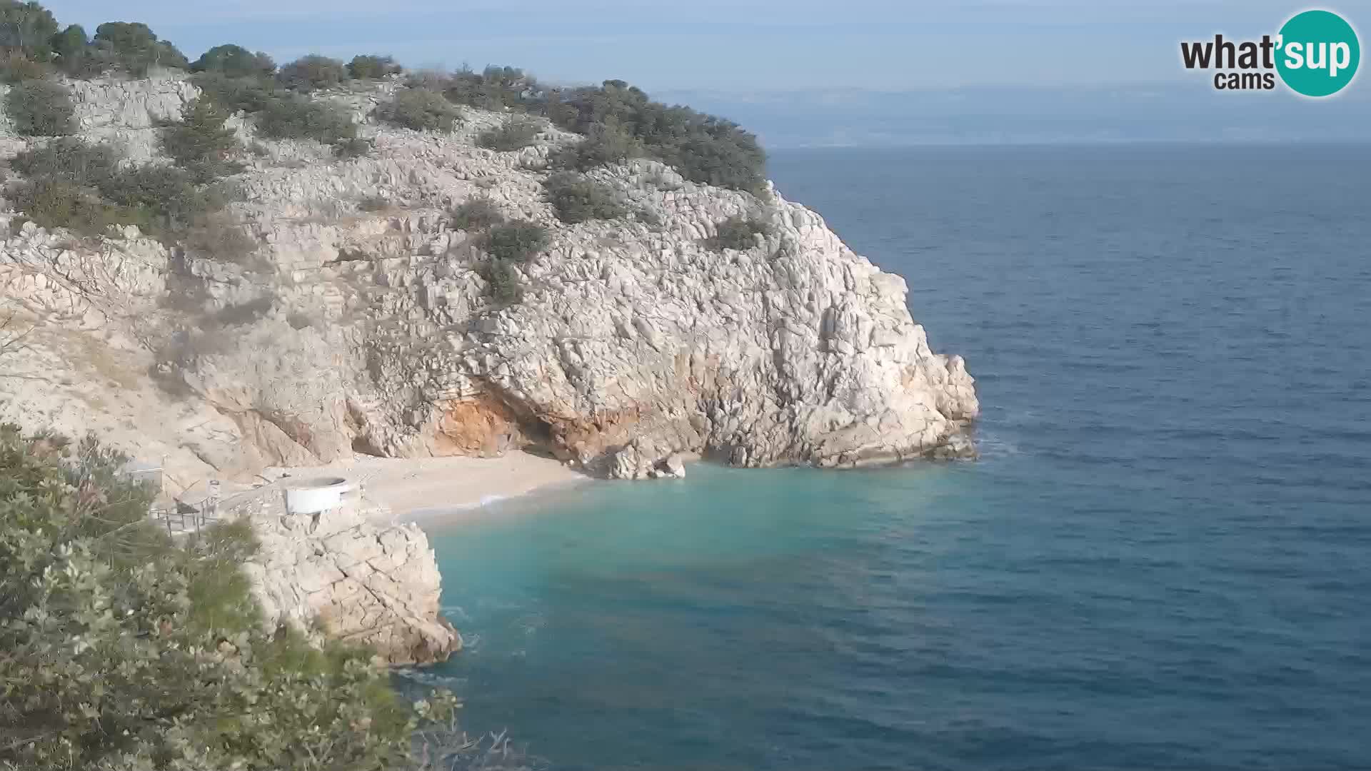 Webcam Bersezio spiaggia – Draga di Moschiena – Croazia