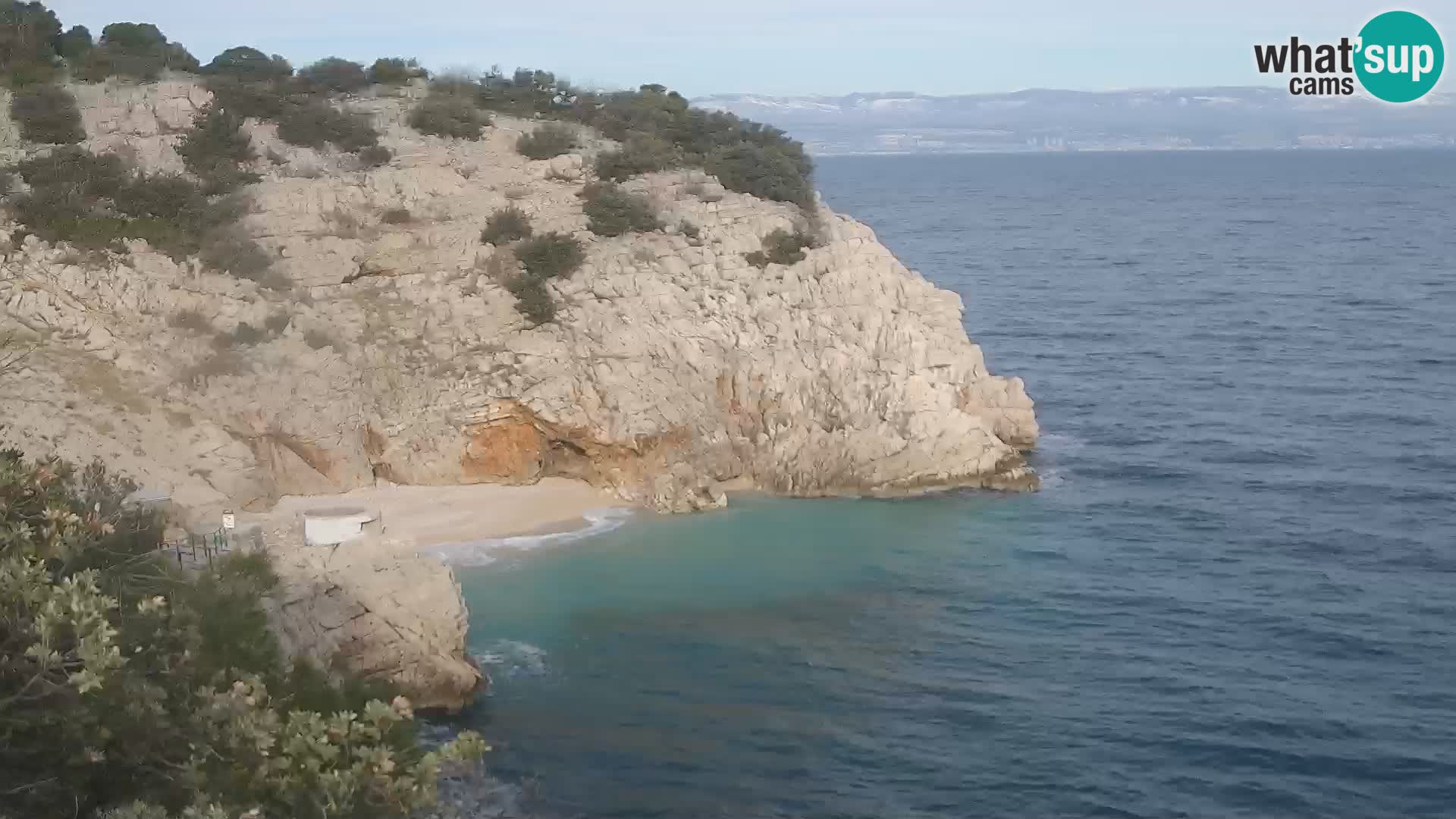 Webcam Brseč beach – Mošćenička Draga – Croatia