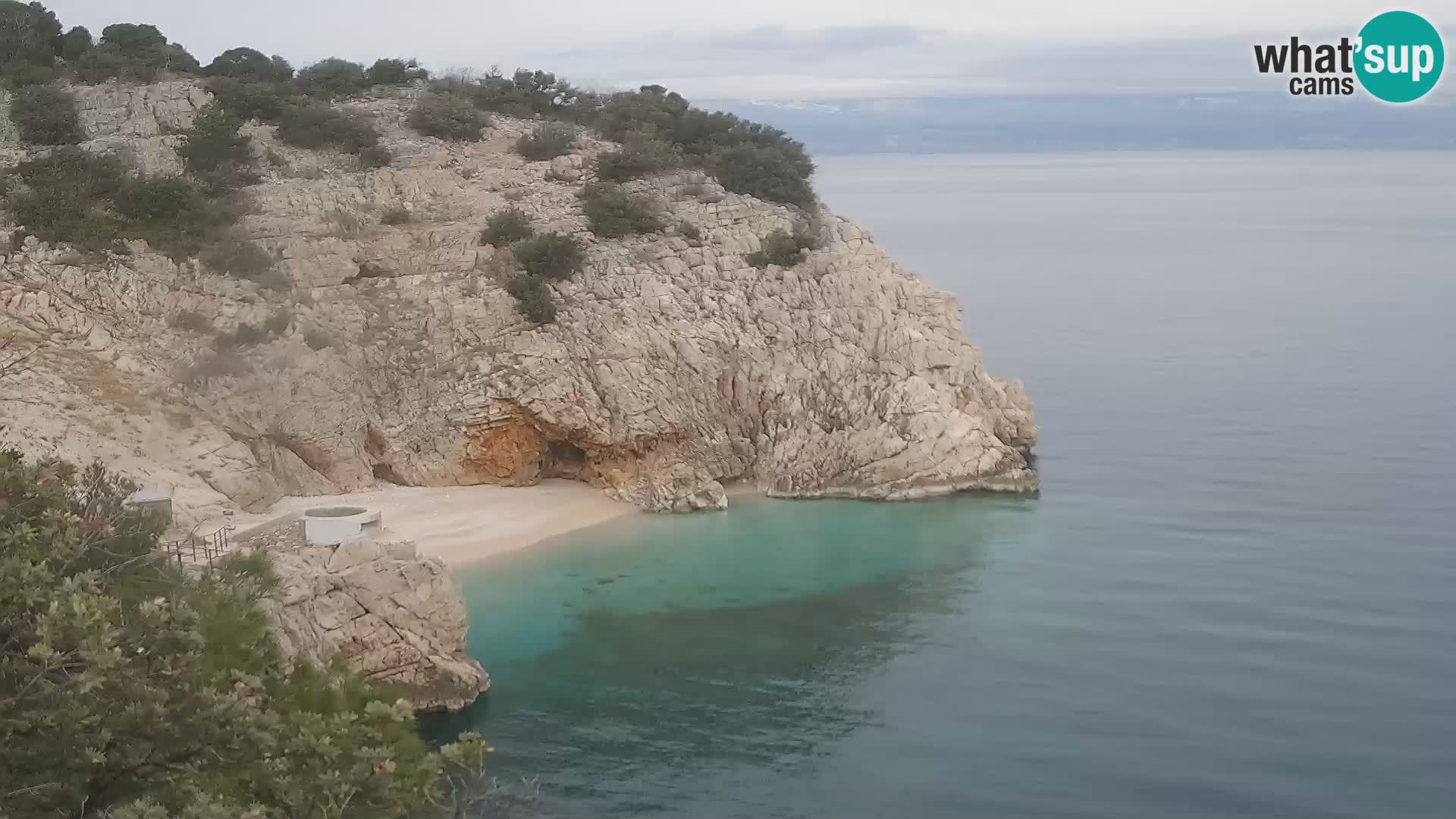 Webcam Brseč Strand – Mošćenička Draga – Kroatien