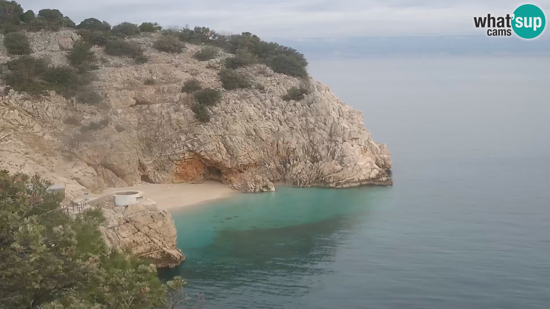 Webcam Brseč Strand – Mošćenička Draga – Kroatien