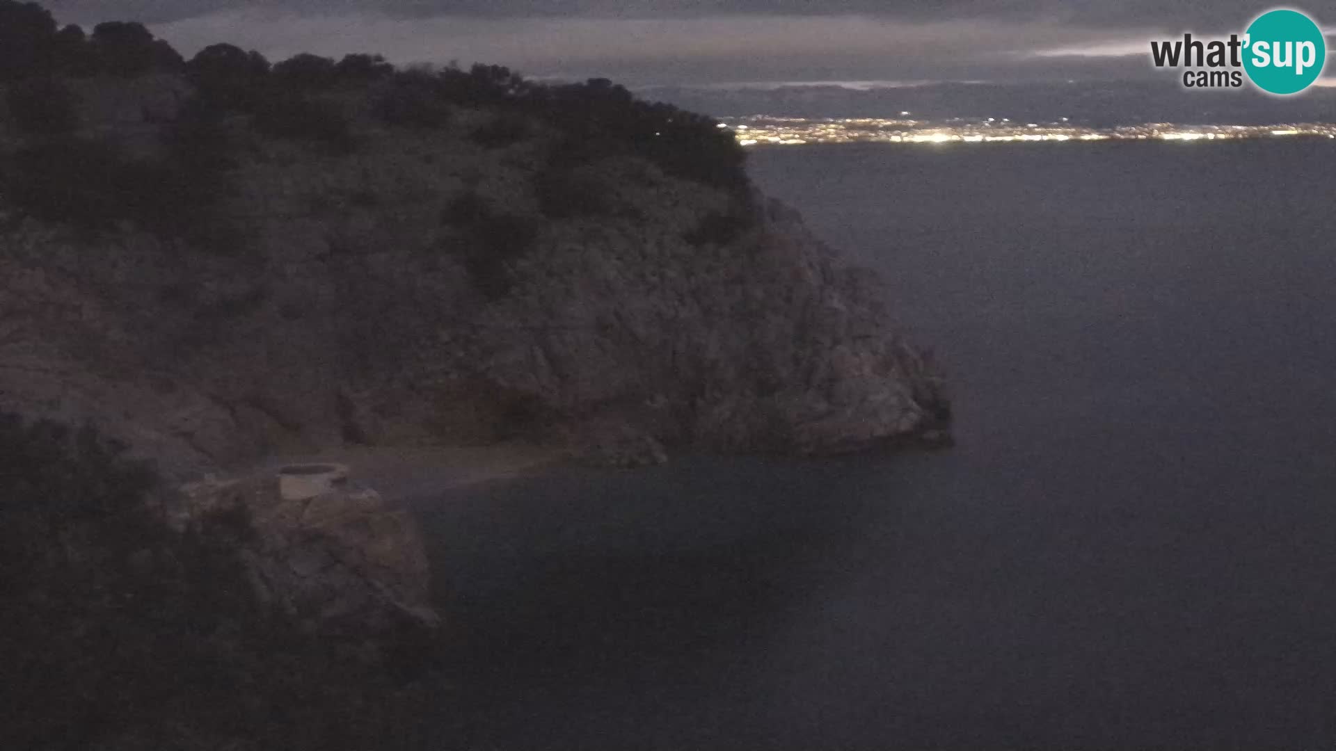 Cámara web de la playa de Brseč en Mošćenička Draga, Croacia