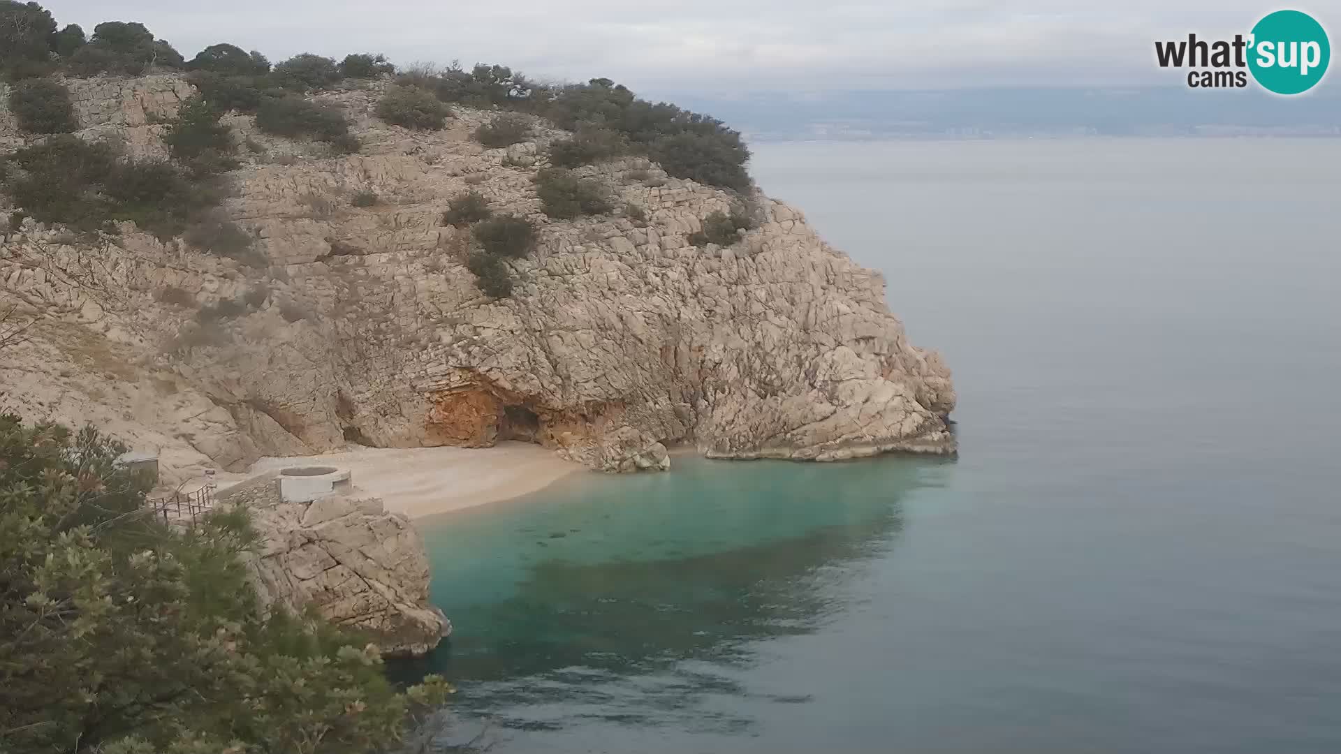 Webcam Brseč beach – Mošćenička Draga – Croatia