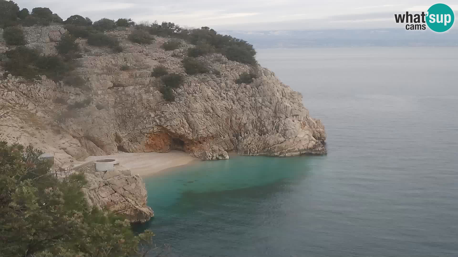 Web kamera plaže Brseč – Mošćenička Draga – Hrvatska