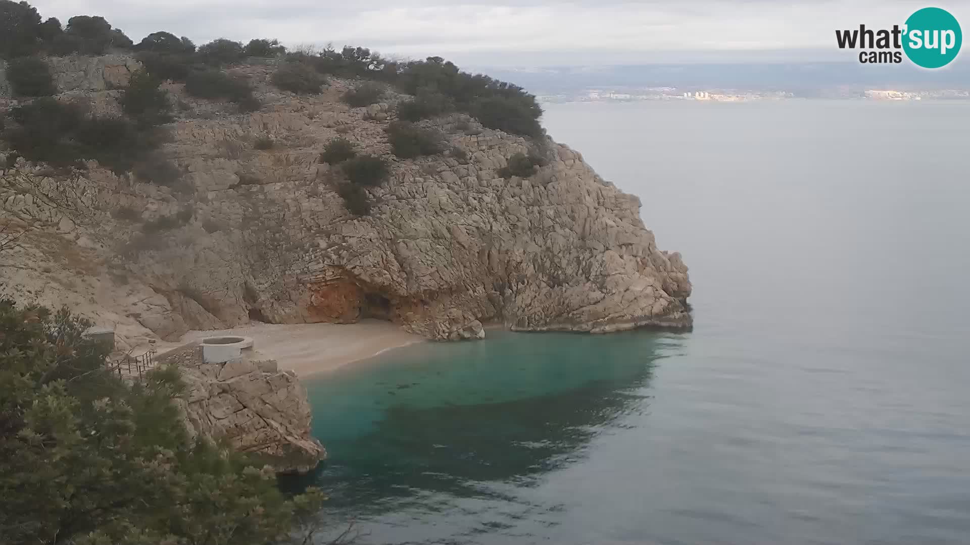 Webcam Brseč Strand – Mošćenička Draga – Kroatien
