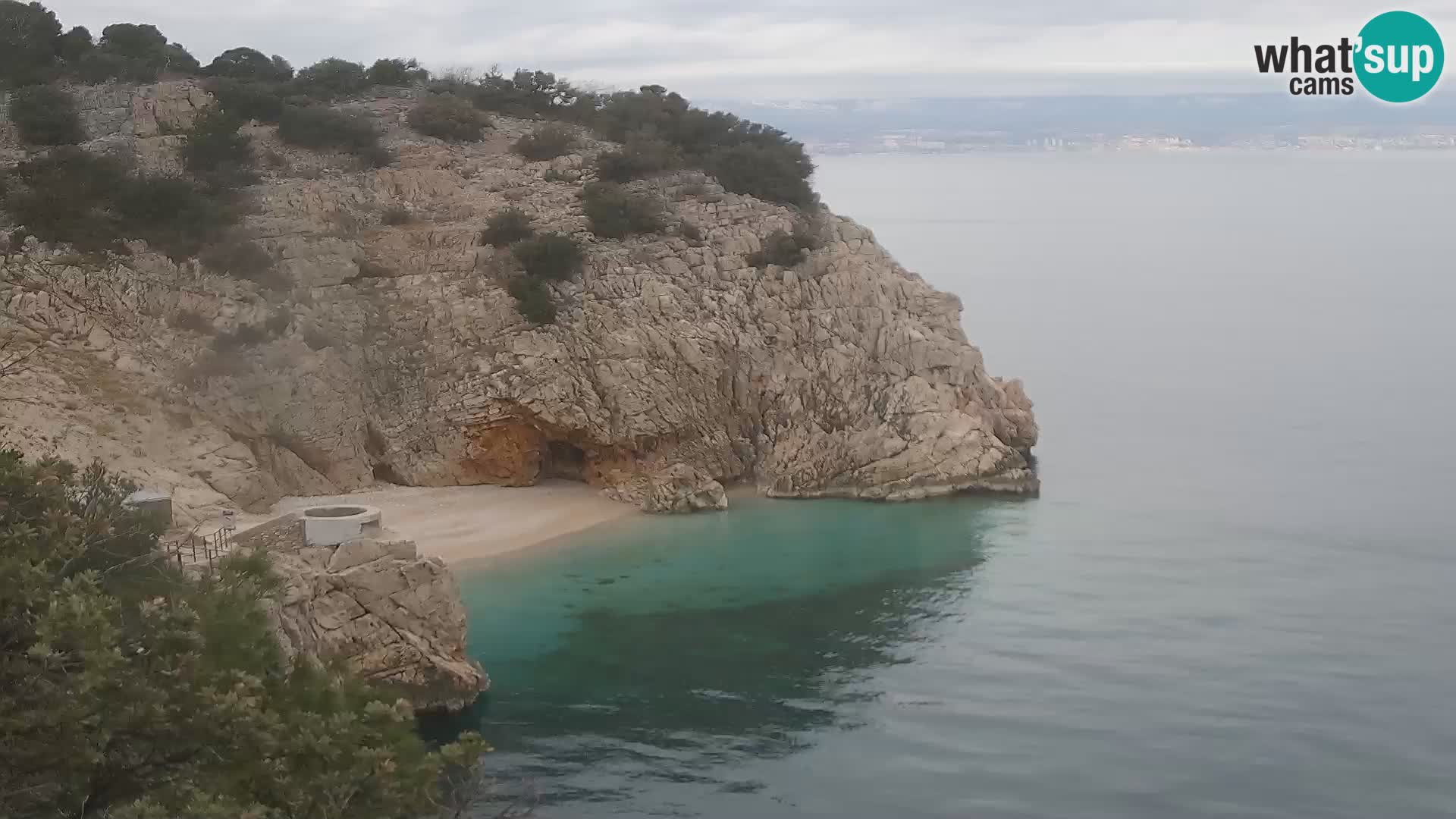 Web kamera plaže Brseč – Mošćenička Draga – Hrvatska