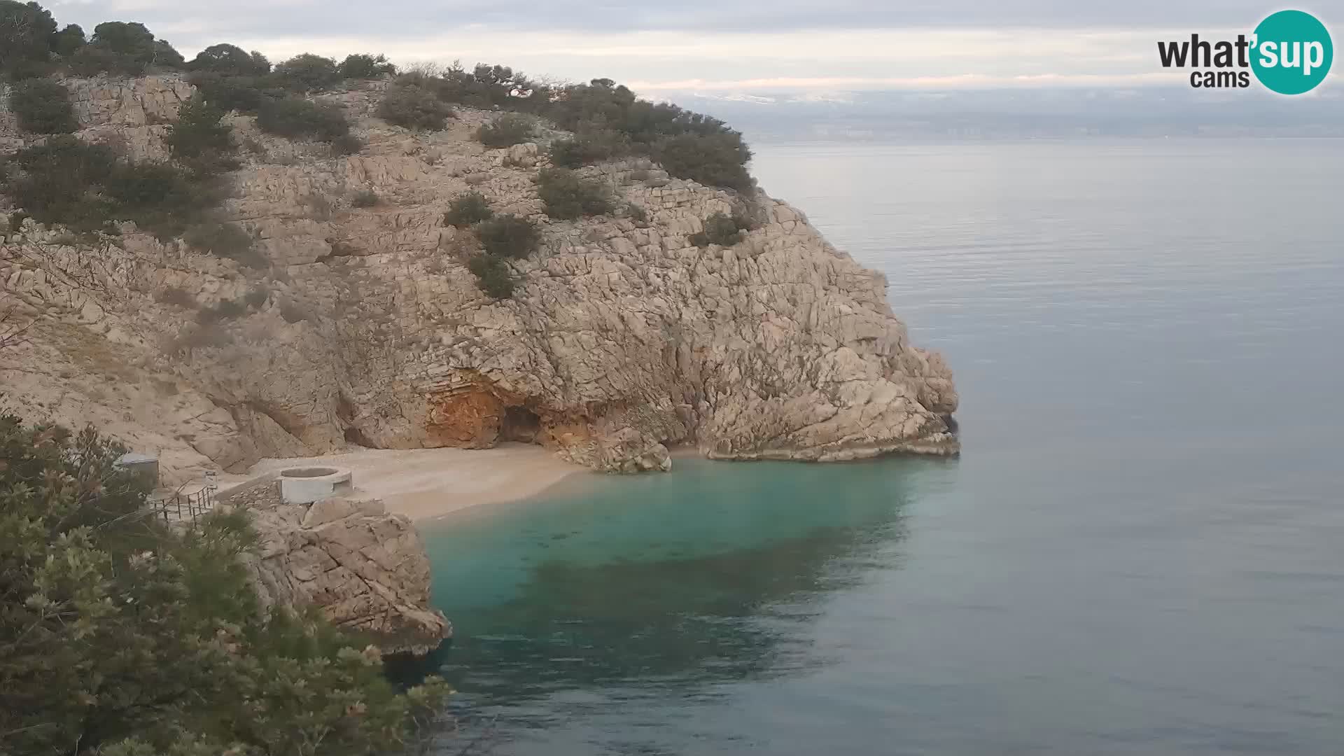 Web kamera plaže Brseč – Mošćenička Draga – Hrvatska