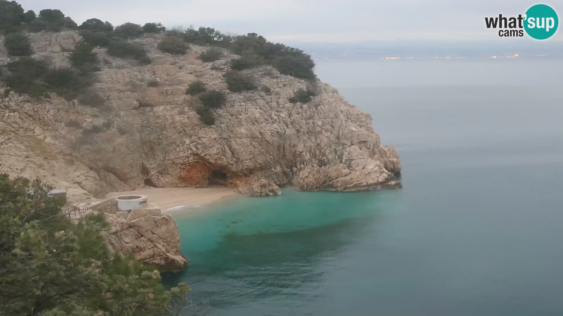 Webcam Bersezio spiaggia – Draga di Moschiena – Croazia