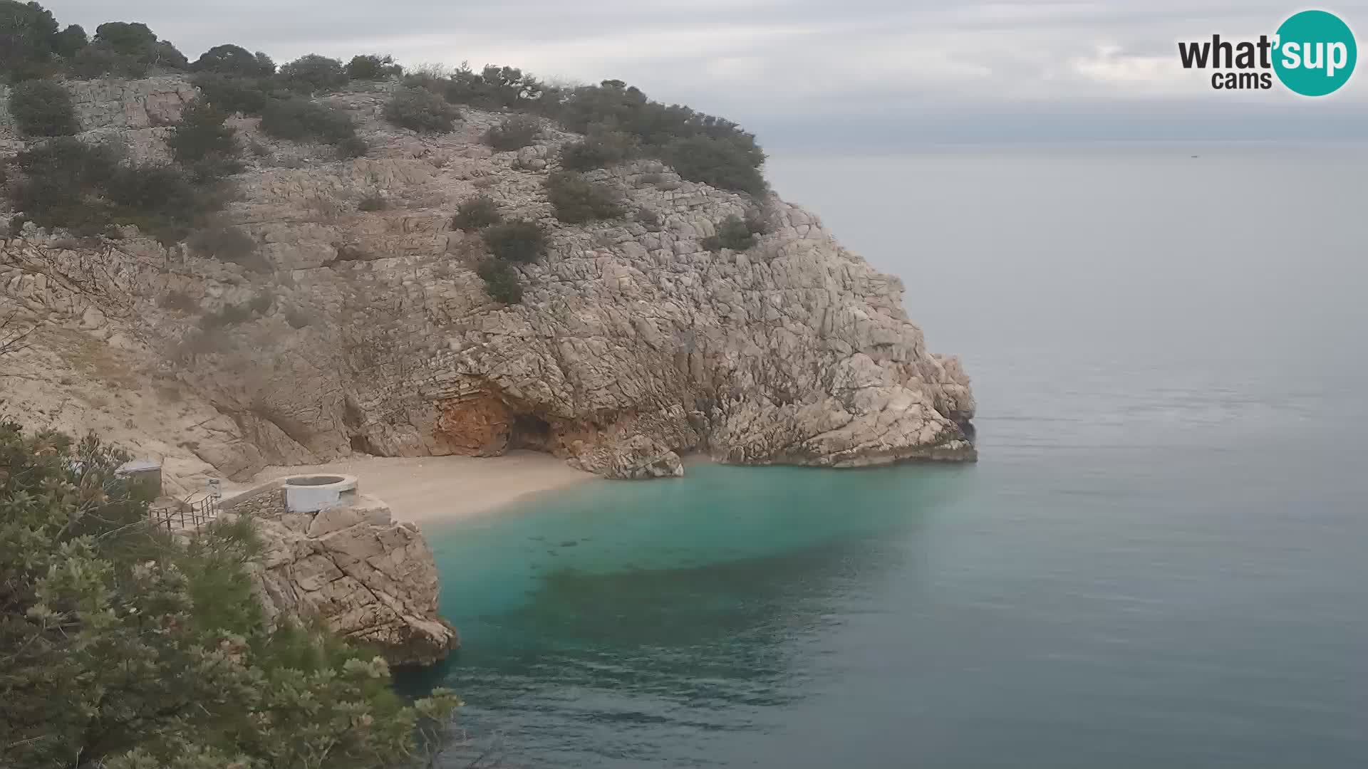 Webcam Bersezio spiaggia – Draga di Moschiena – Croazia