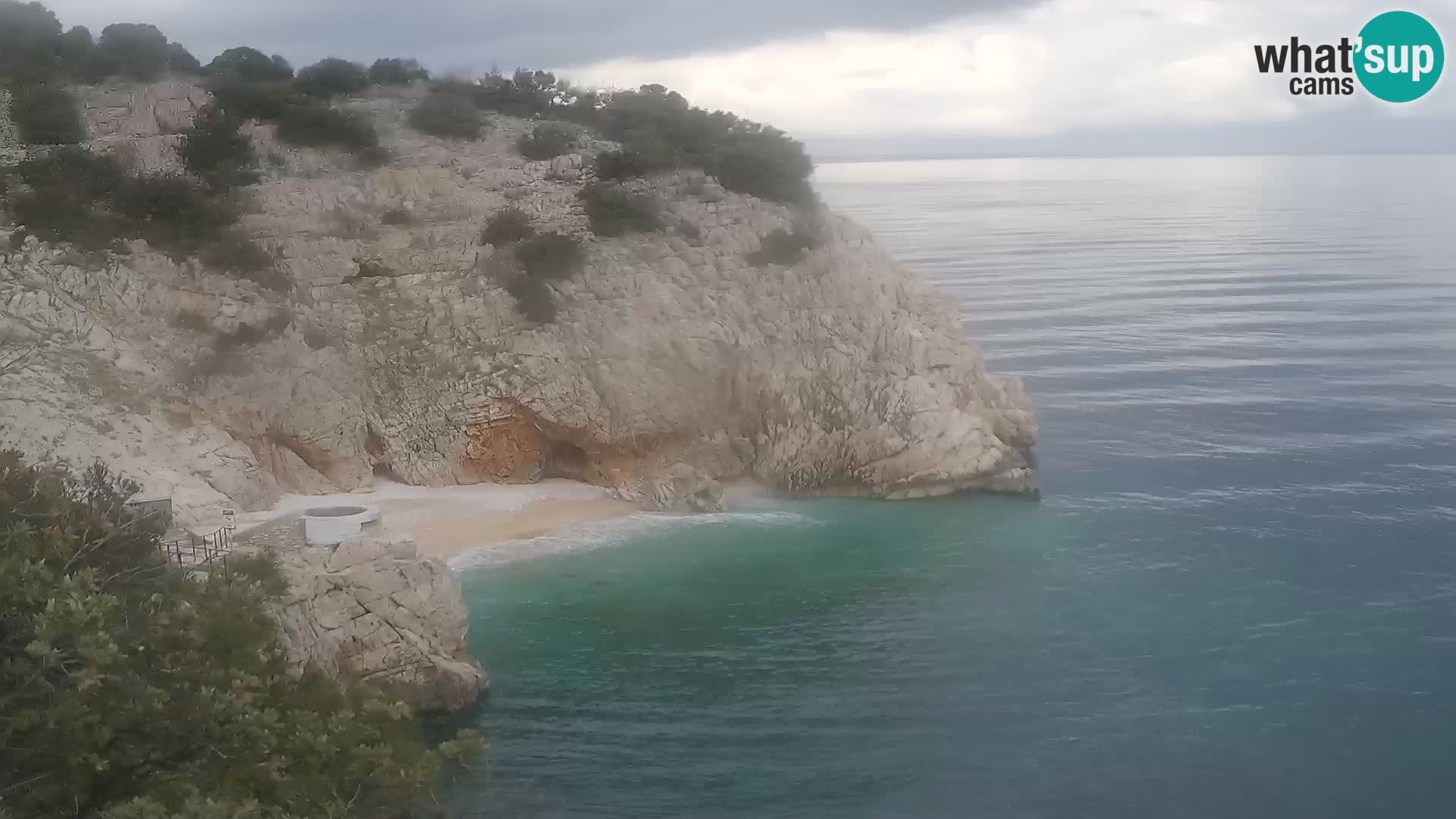 Webcam Brseč beach – Mošćenička Draga – Croatia