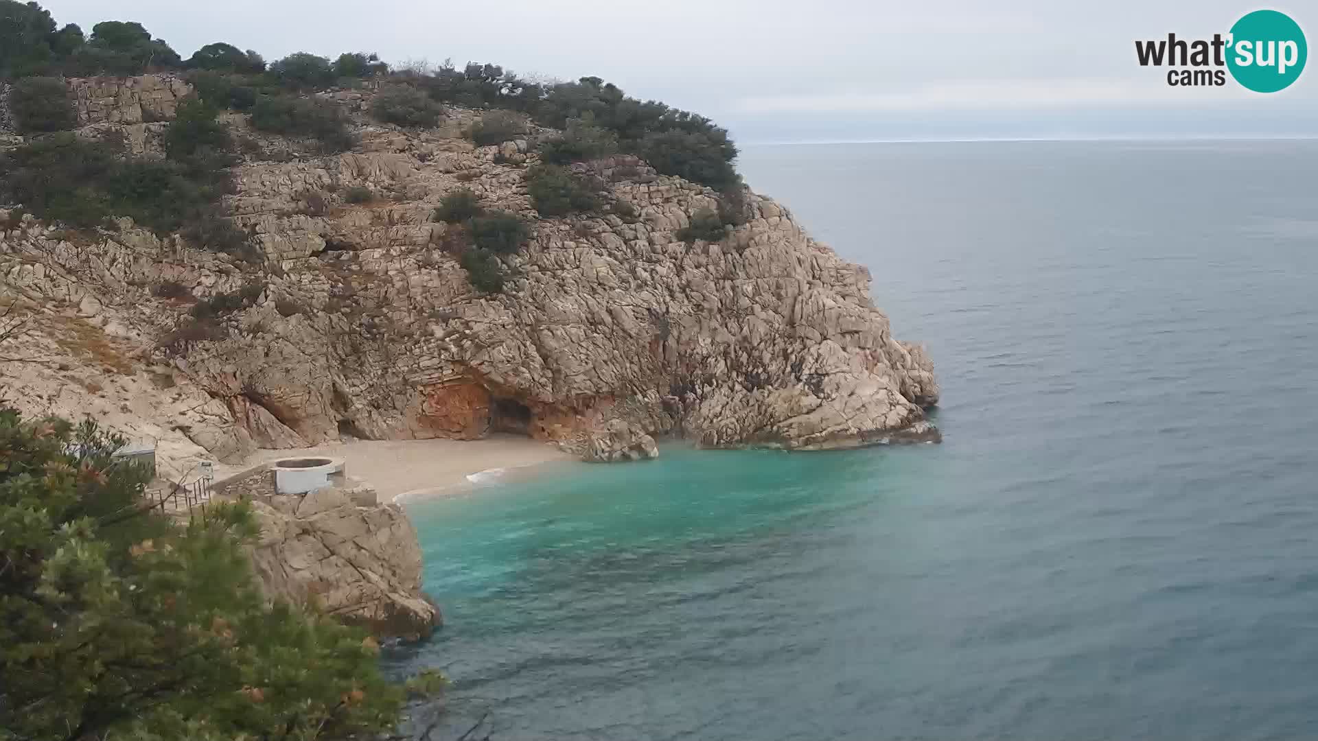 Webcam Brseč Strand – Mošćenička Draga – Kroatien