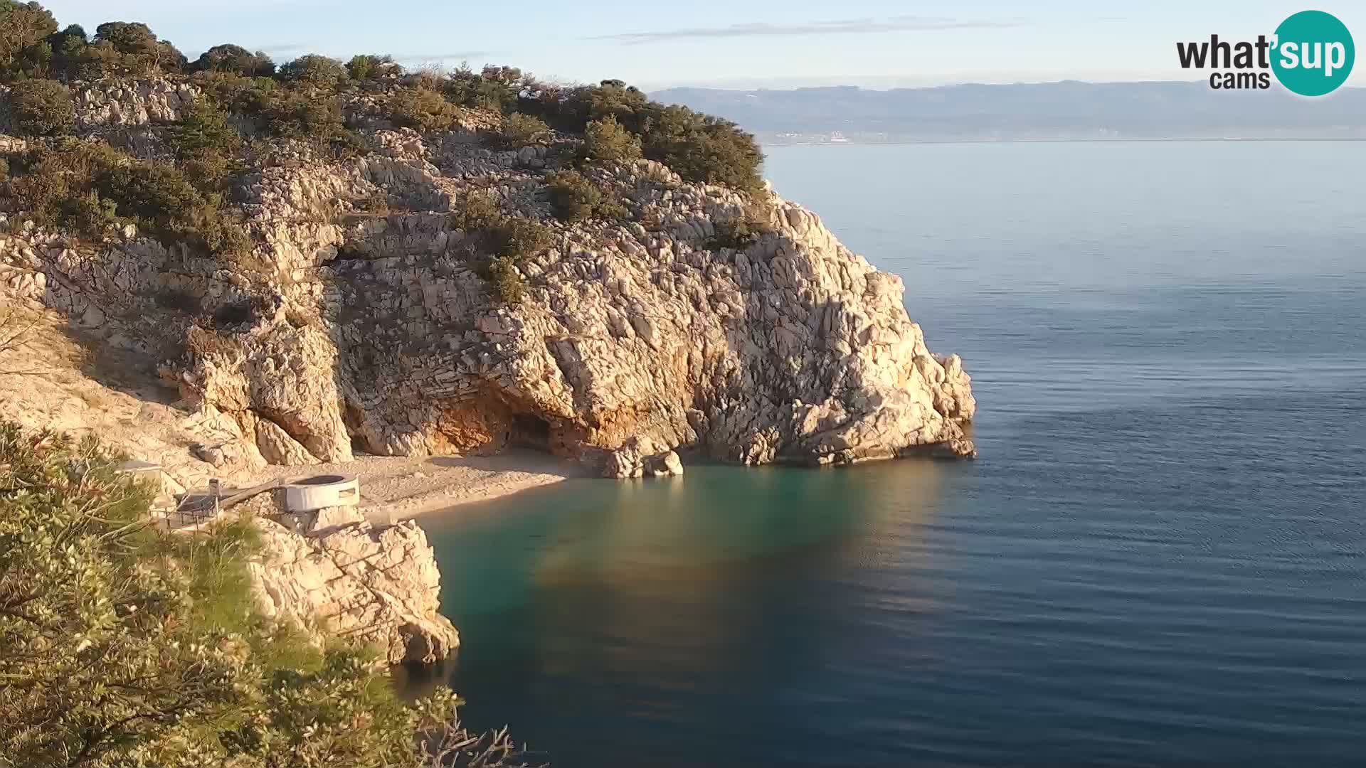 Webcam Brseč beach – Mošćenička Draga – Croatia