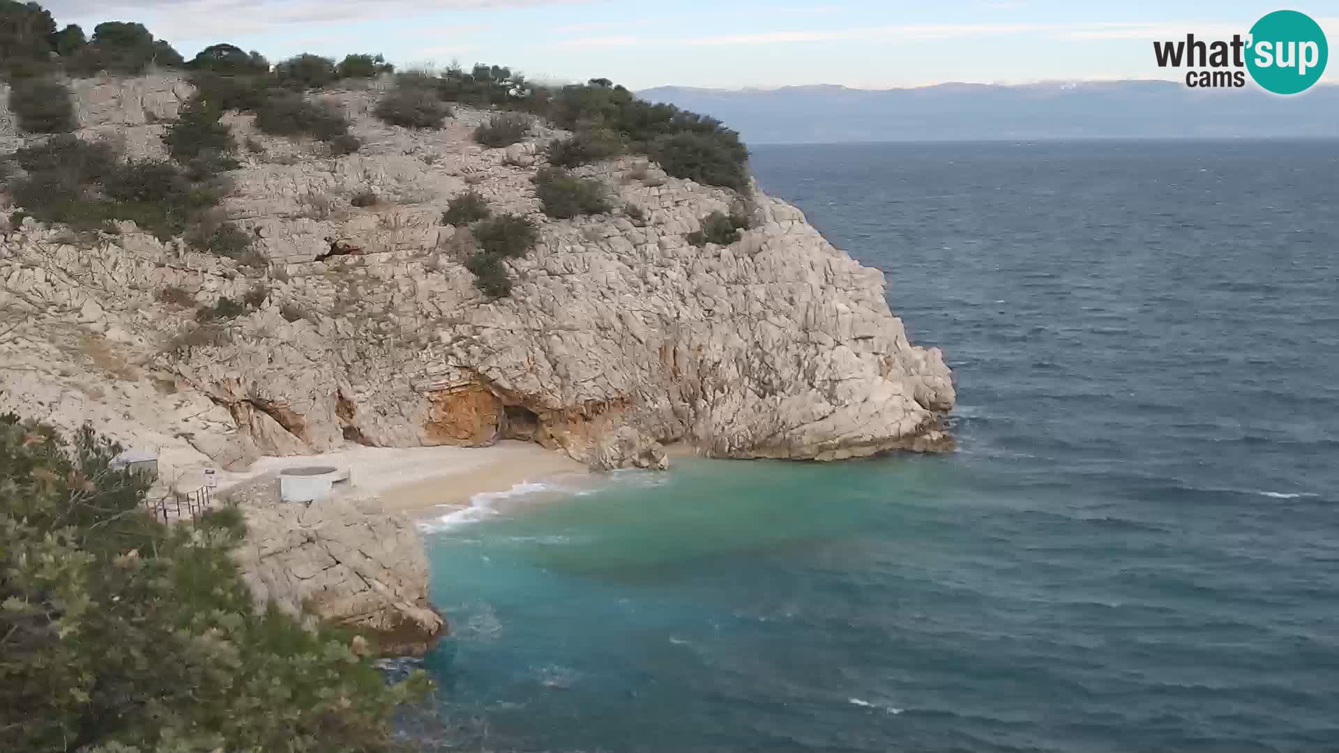 Webcam Bersezio spiaggia – Draga di Moschiena – Croazia