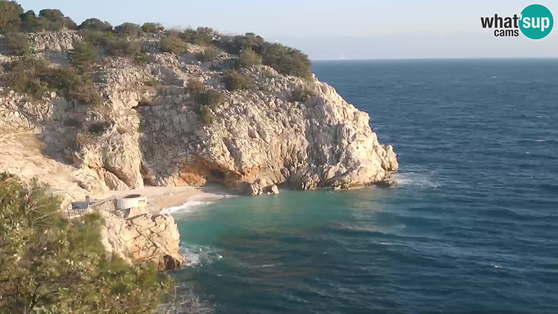 Webcam Brseč beach – Mošćenička Draga – Croatia